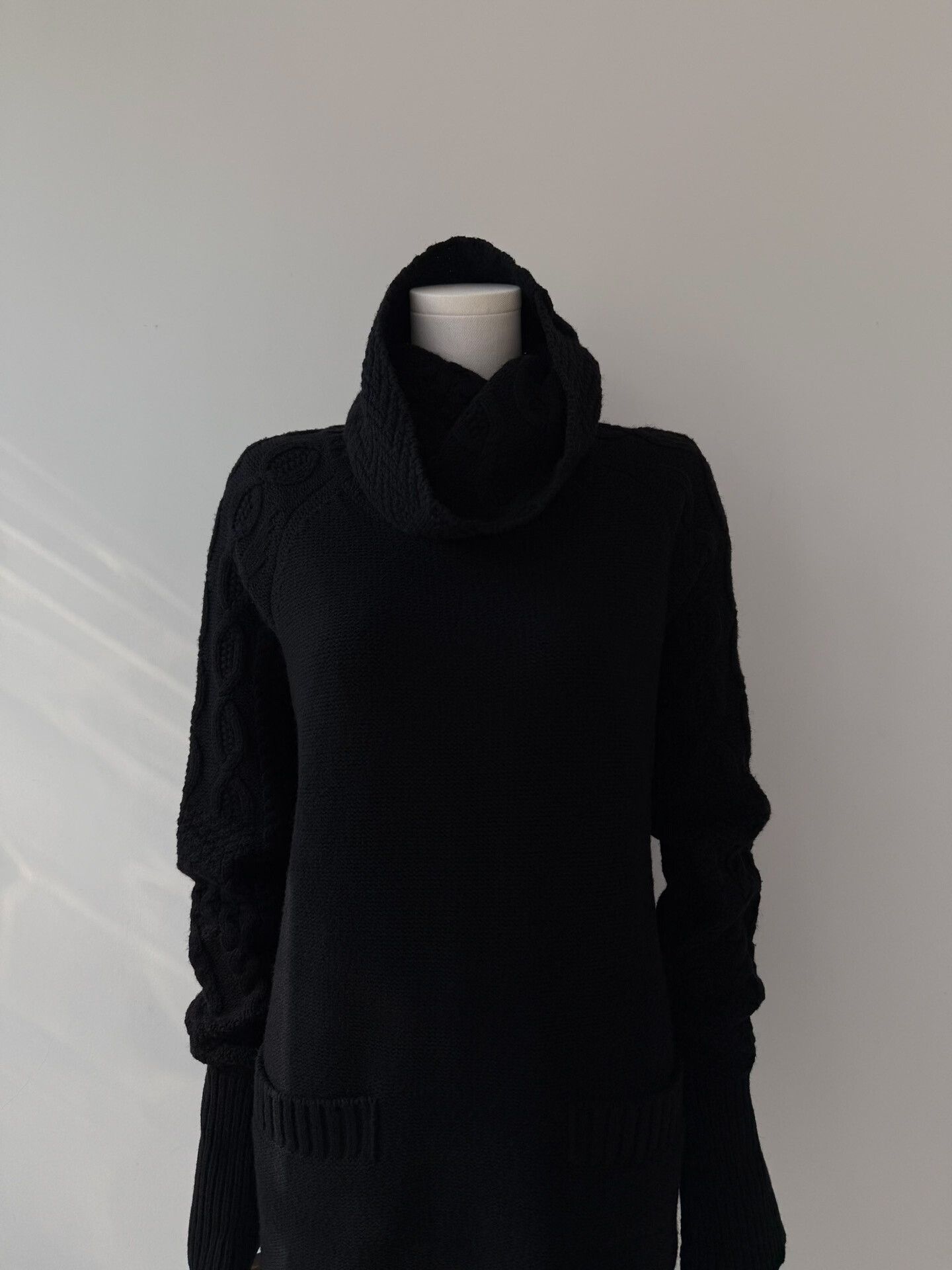 Yohji Yamamoto yohji yamamoto noir oversized black sweater Size ONE SIZE - 2 Thumbnail