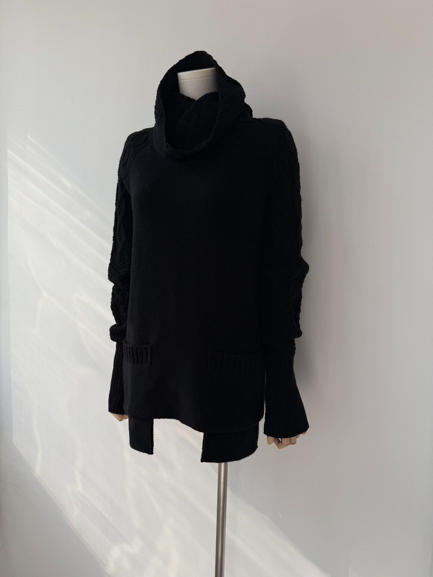 Yohji Yamamoto yohji yamamoto noir oversized black sweater Size ONE SIZE - 4 Thumbnail