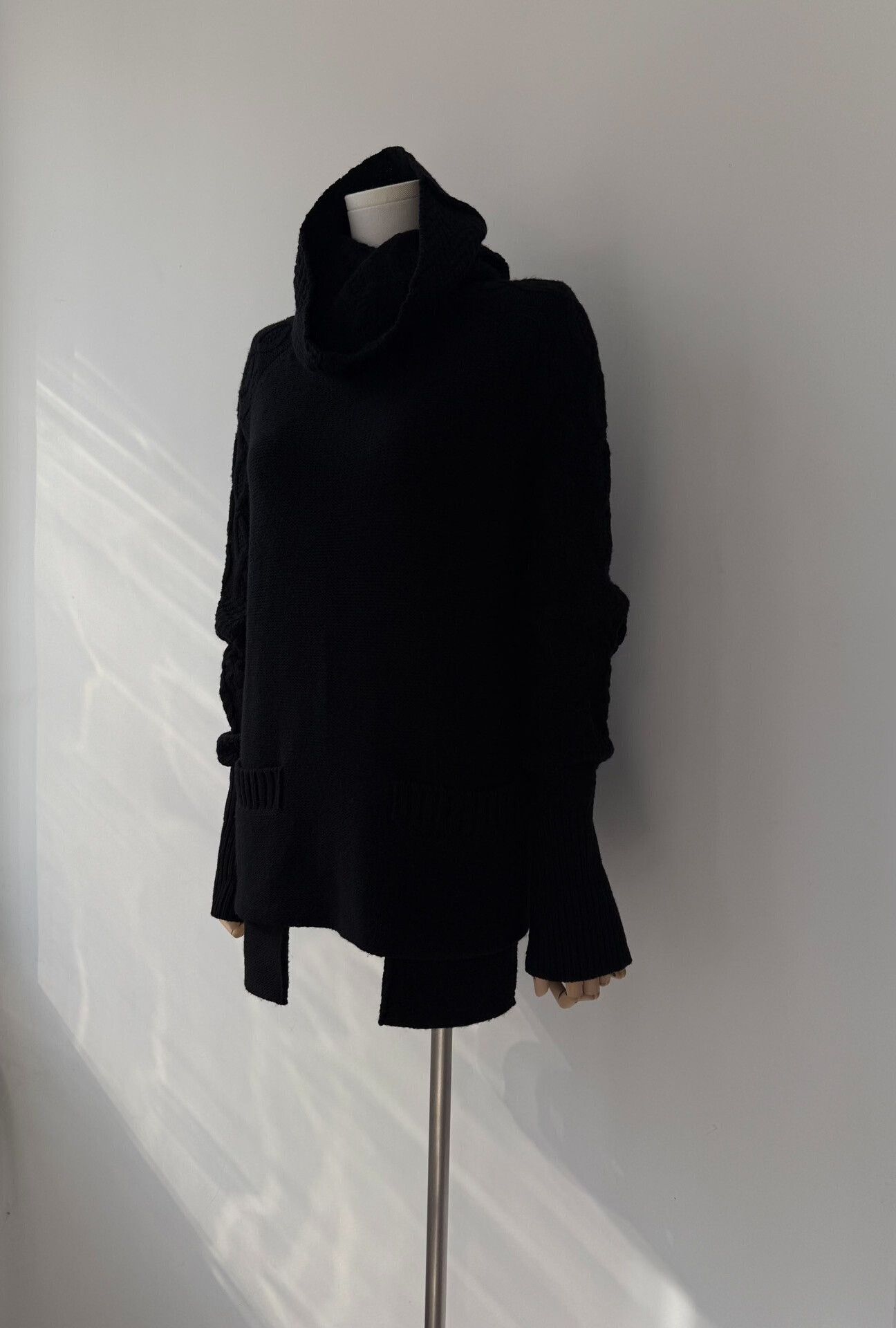 Yohji Yamamoto yohji yamamoto noir oversized black sweater Size ONE SIZE - 5 Thumbnail