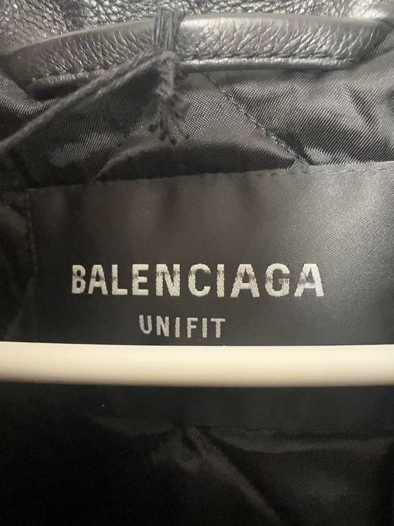 Balenciaga Balenciaga FW22 Leather Jacket Black Size US S / EU 44-46 / 1 - 3 Thumbnail