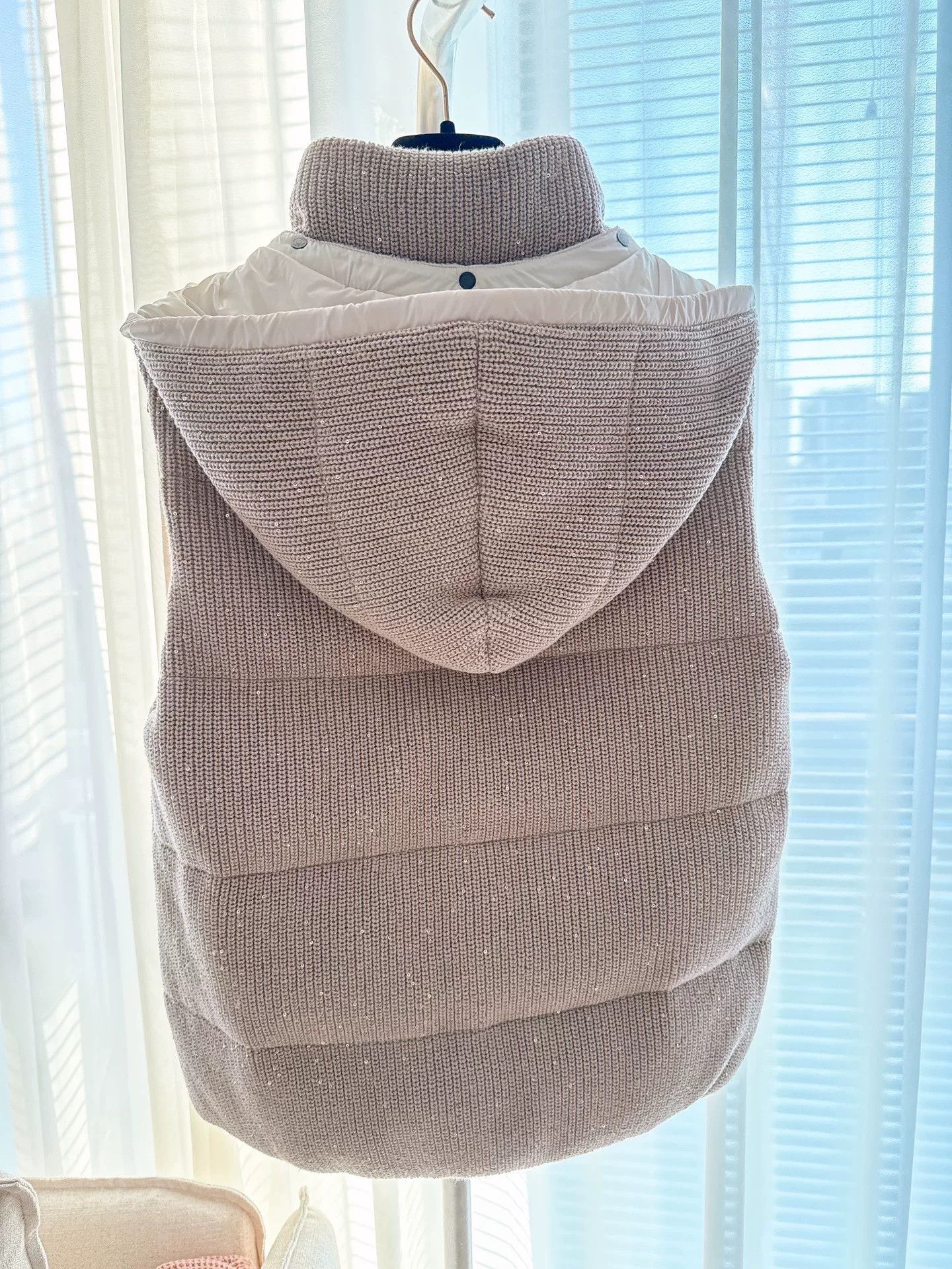 Brunello Cucinelli Brunello Cucinelli Sequin Knit Down Vest Size US S / EU 44-46 / 1 - 7 Thumbnail