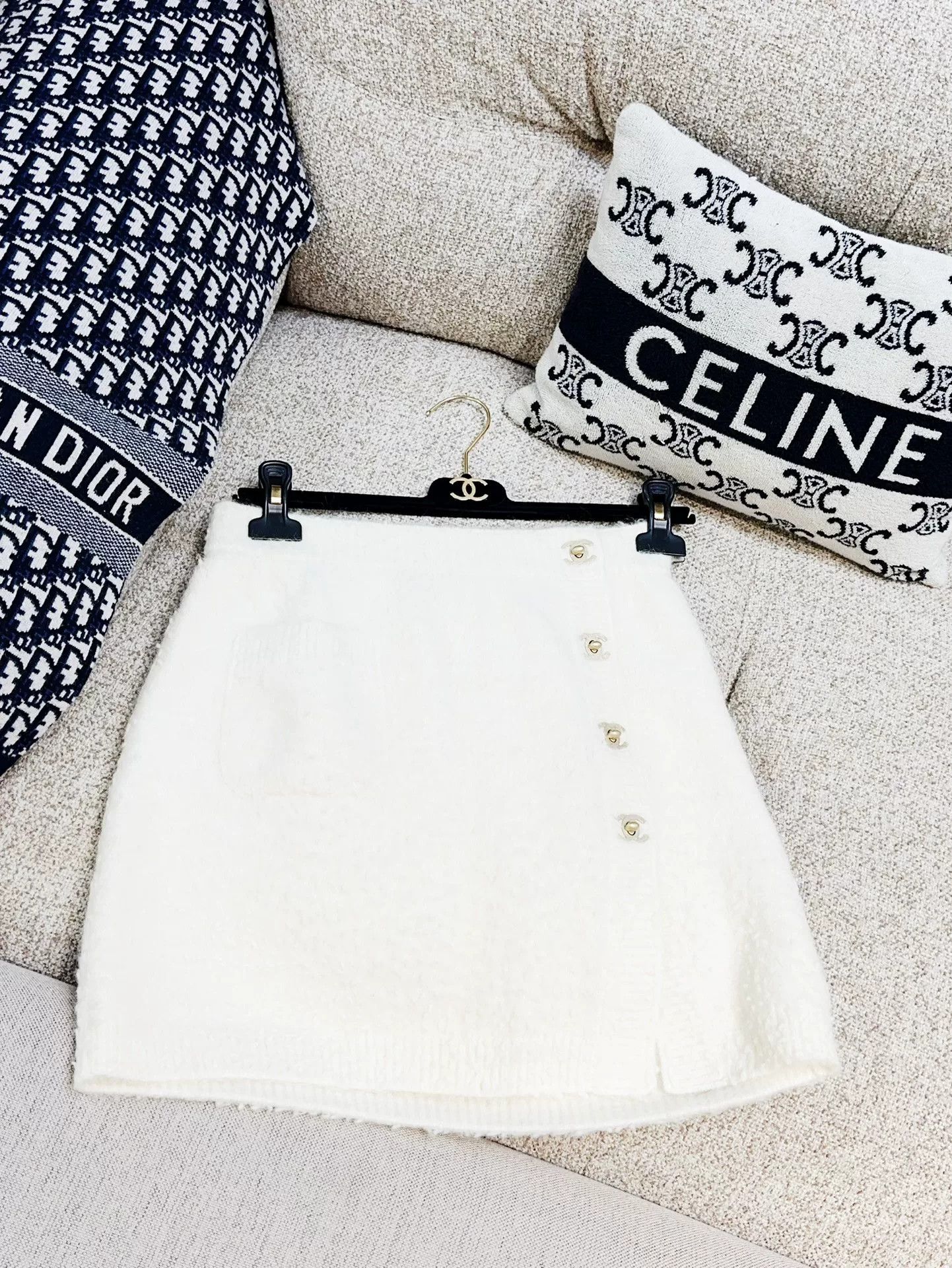 Chanel Chanel 21B Beige Skirt Size 36 Size US 36 / EU 52 - 4 Thumbnail