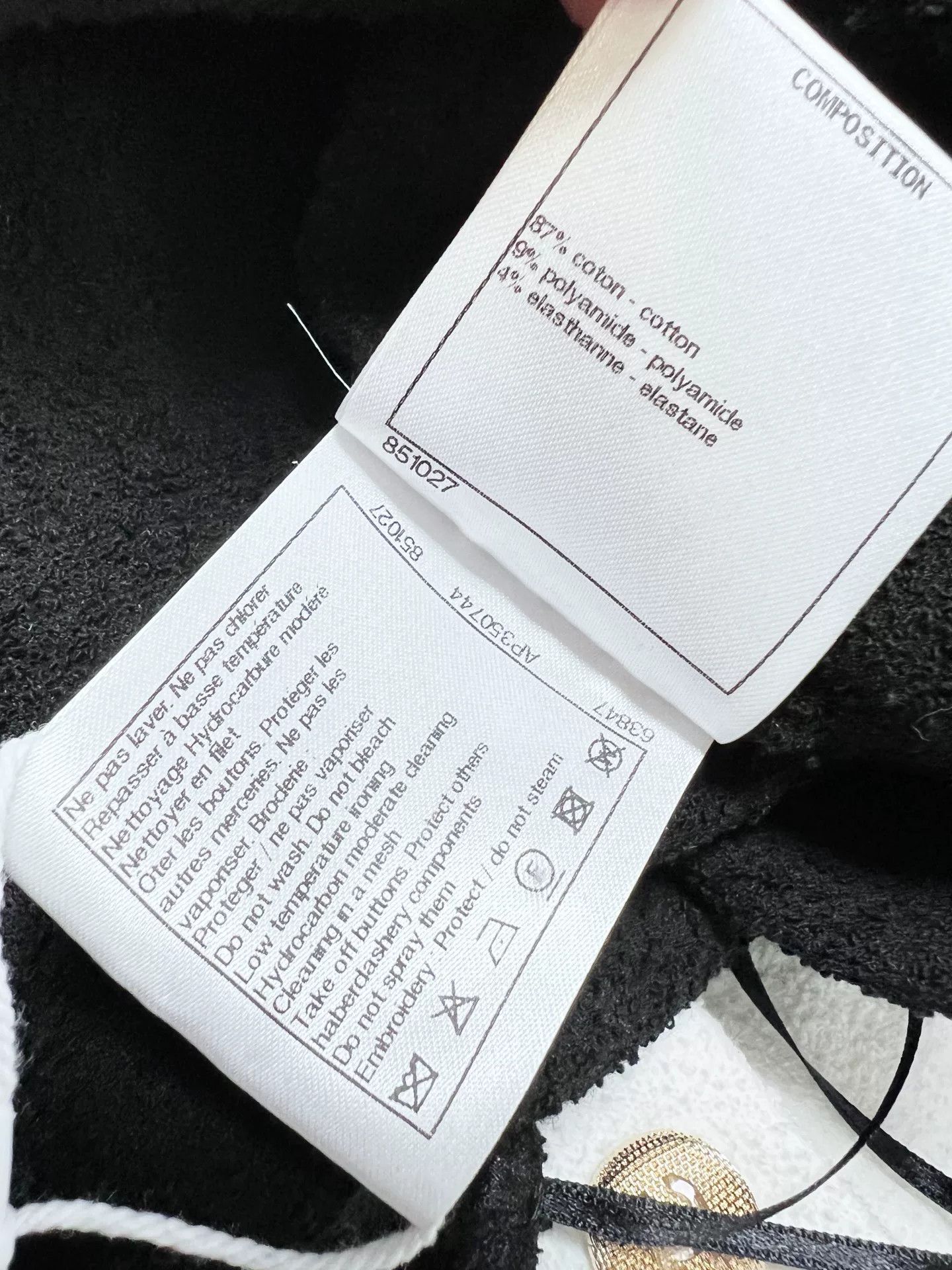 Chanel Chanel 22S Black White Backless Jumpsuit Size US 36 / EU 52 - 8 Thumbnail