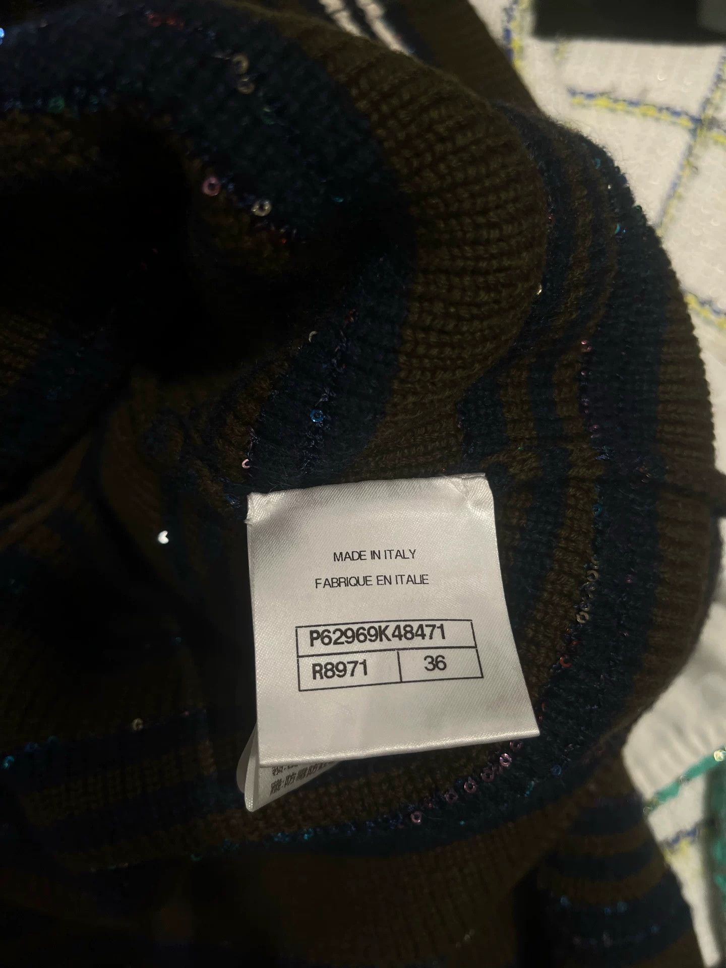 Chanel Chanel 20C Blue Green Stripe Coat Size US XS / EU 42 / 0 - 4 Thumbnail