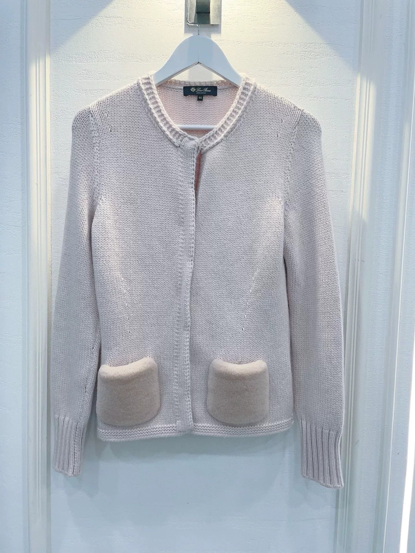 Loro Piana pale pink knit cardigan with vest Size US L / EU 52-54 / 3 - 2 Thumbnail