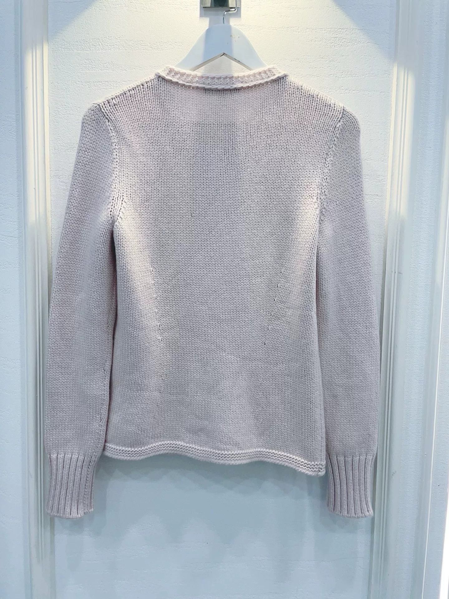 Loro Piana pale pink knit cardigan with vest Size US L / EU 52-54 / 3 - 3 Thumbnail