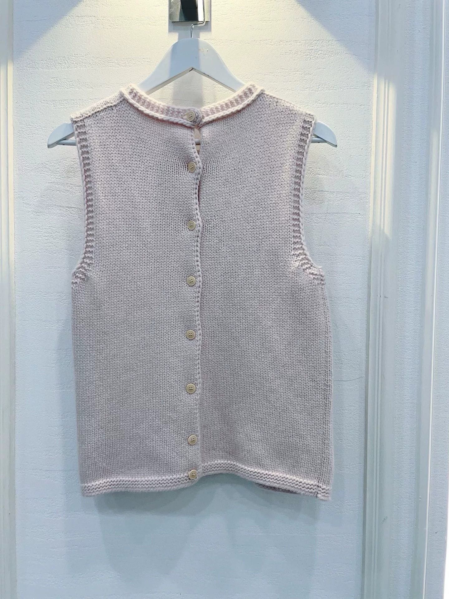 Loro Piana pale pink knit cardigan with vest Size US L / EU 52-54 / 3 - 5 Thumbnail