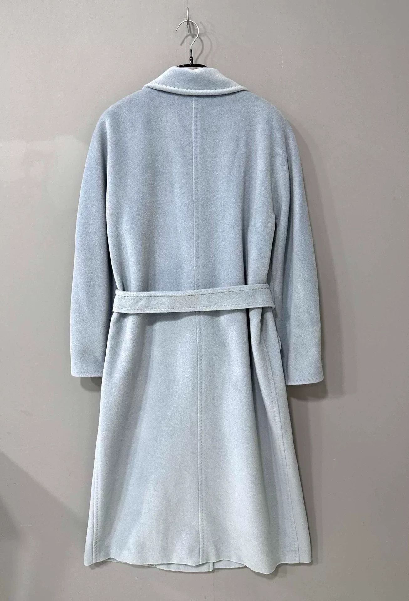 Max Mara maxmara fog blue double-breasted coat Size US L / EU 52-54 / 3 - 3 Thumbnail