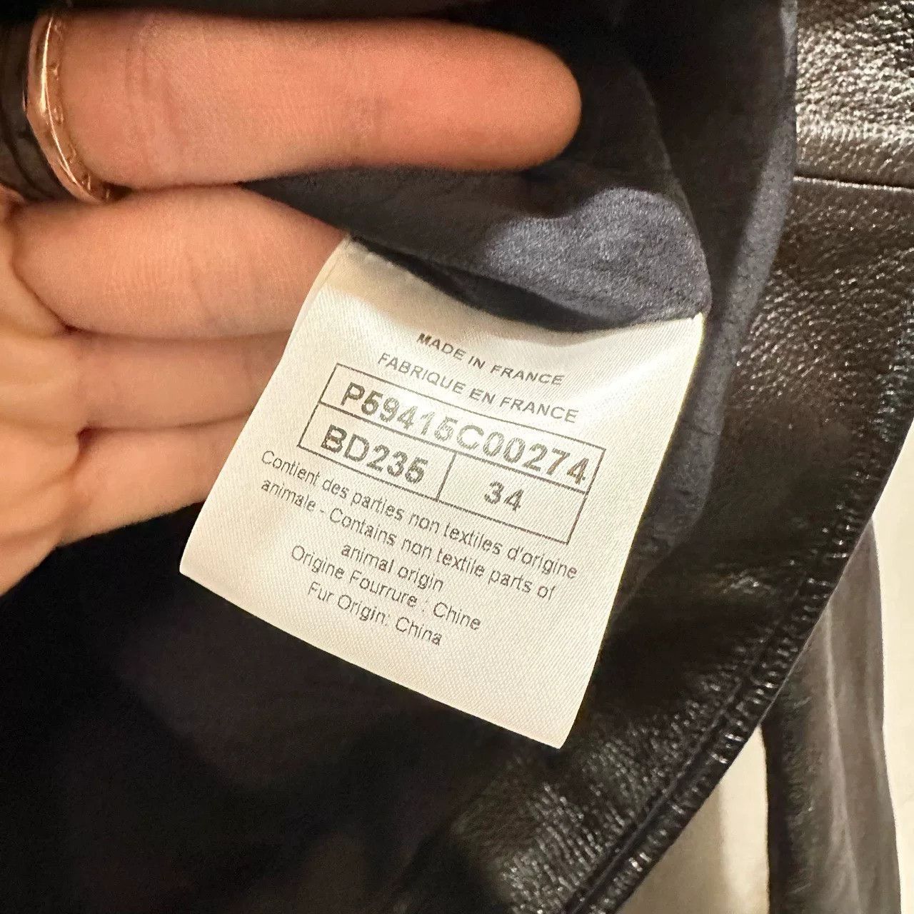 Chanel Chanel Fur Collar Leather Jacket Size US XS / EU 42 / 0 - 4 Thumbnail