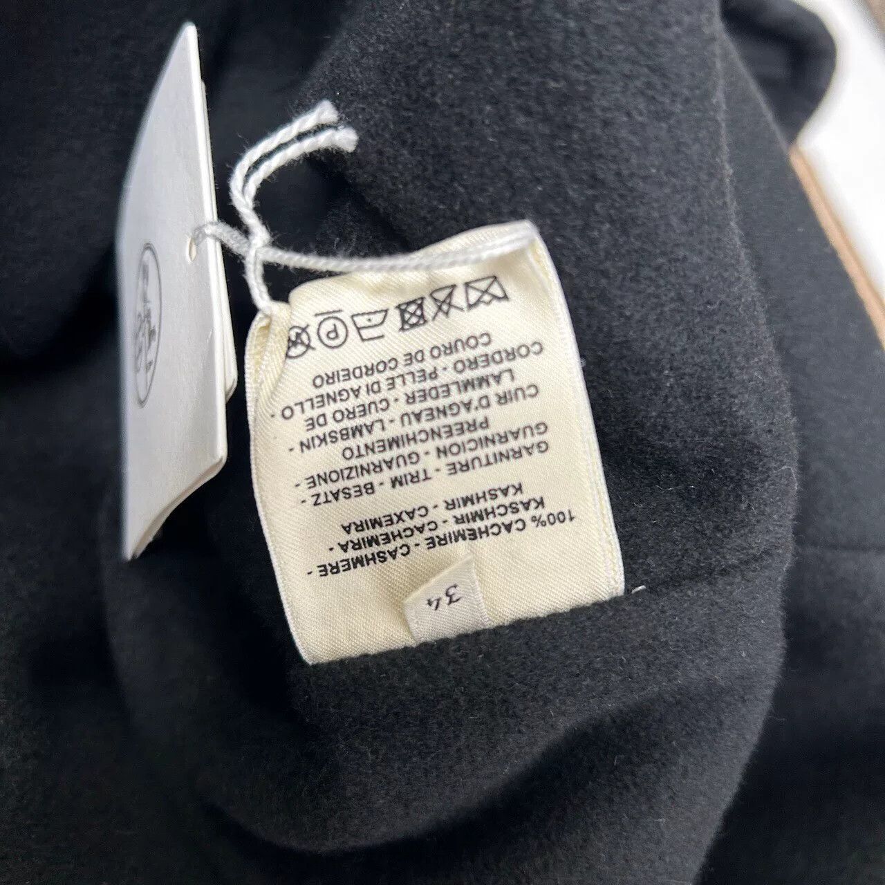 Hermes Hermes Black Cashmere Lapel Coat Size 34 Size US S / EU 44-46 / 1 - 5 Thumbnail