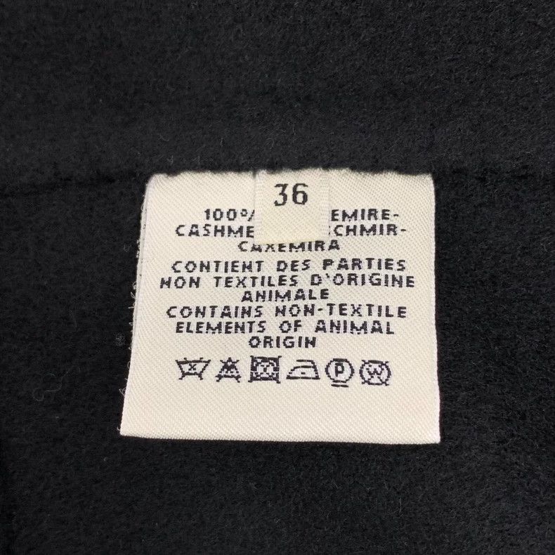 Hermes Hermes Black Cashmere Lapel Coat XS Size US XS / EU 42 / 0 - 6 Thumbnail