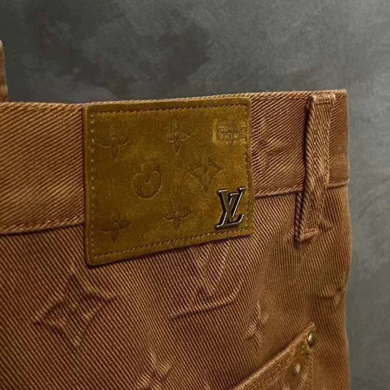 Louis Vuitton Louis Vuitton Monogram Khaki Jeans Size US 33 - 3 Thumbnail