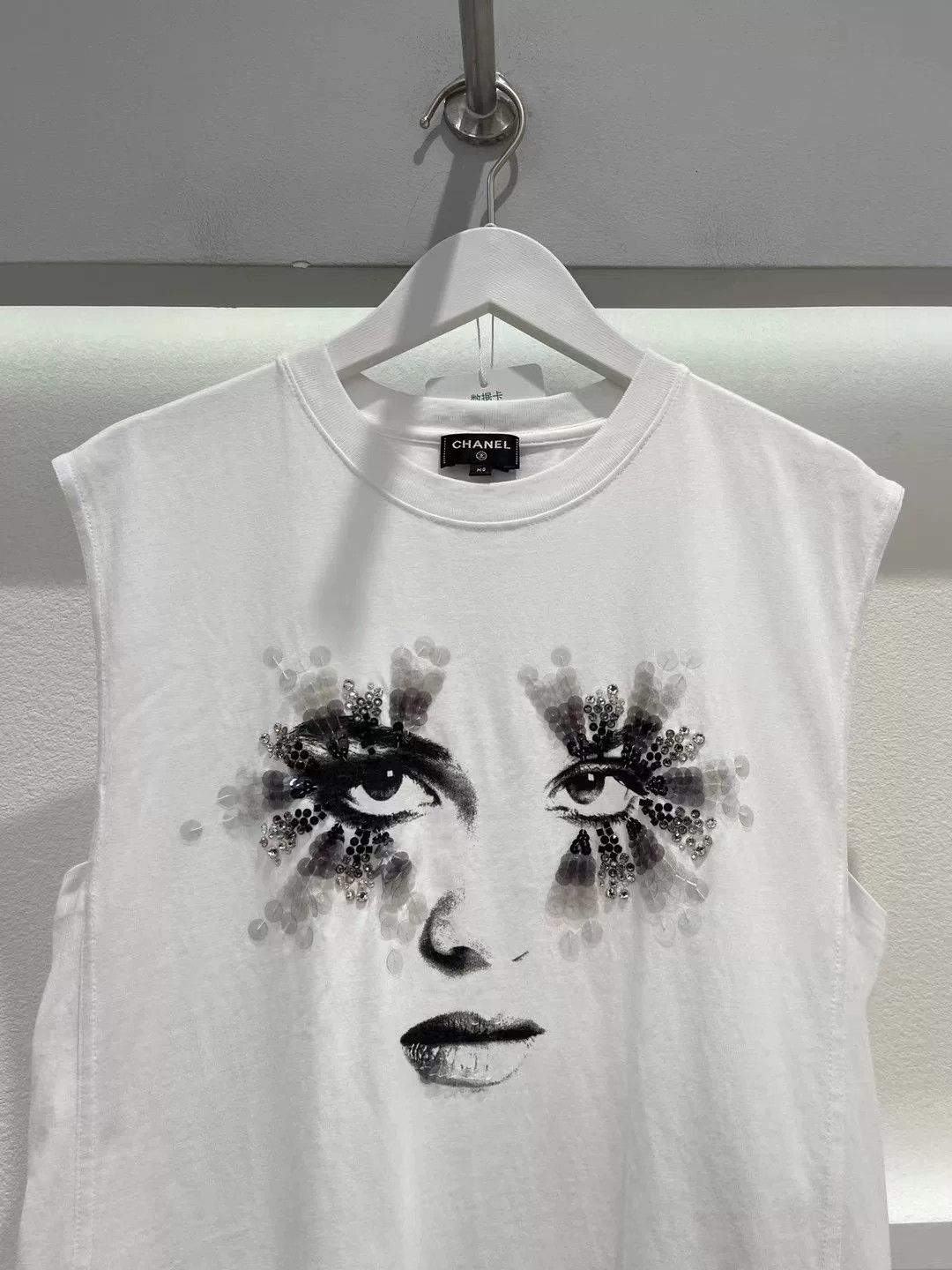 Chanel Chanel Portrait Print Sleeveless Top Size US XS / EU 42 / 0 - 3 Thumbnail