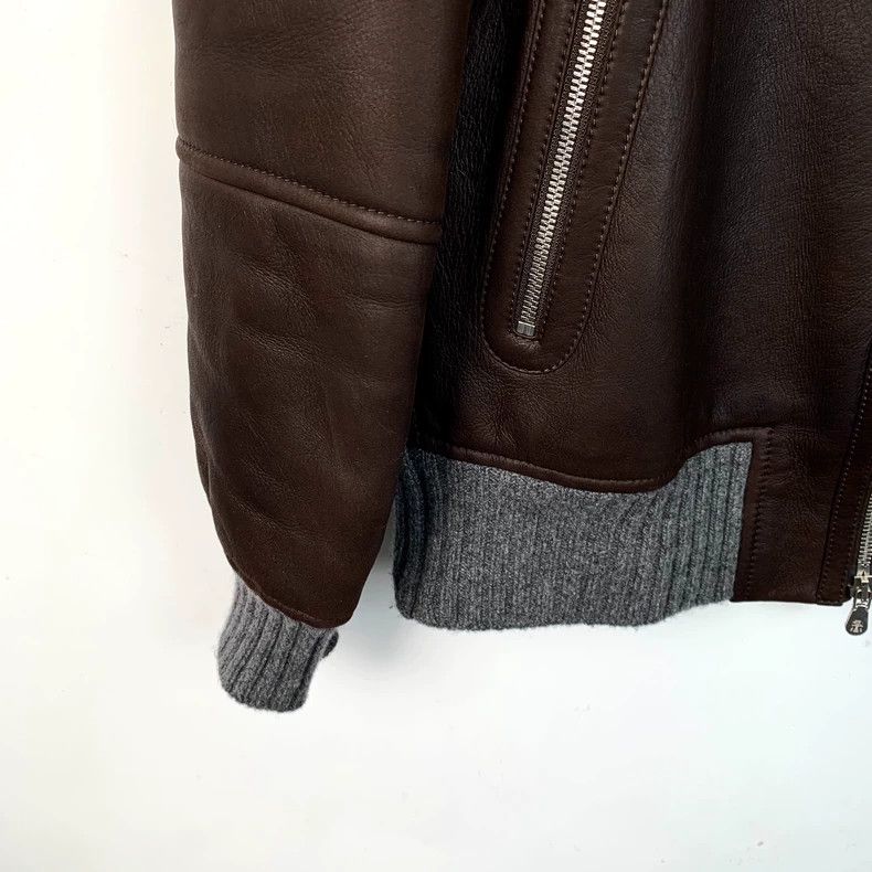 Brunello Cucinelli Brunello Cucinelli Brown Leather Jacket XS Size US XS / EU 42 / 0 - 4 Thumbnail