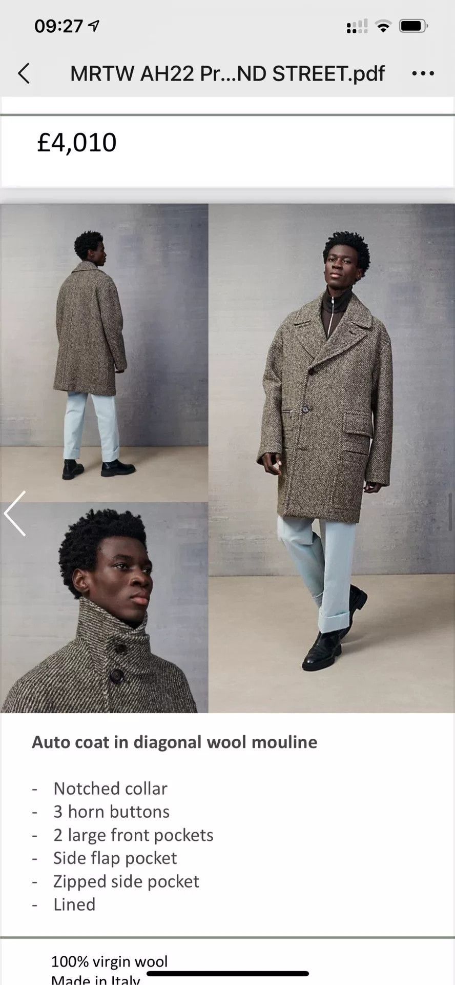 Hermes Hermes Wool Classic Stripe Coat Size US XL / EU 56 / 4 - 3 Thumbnail