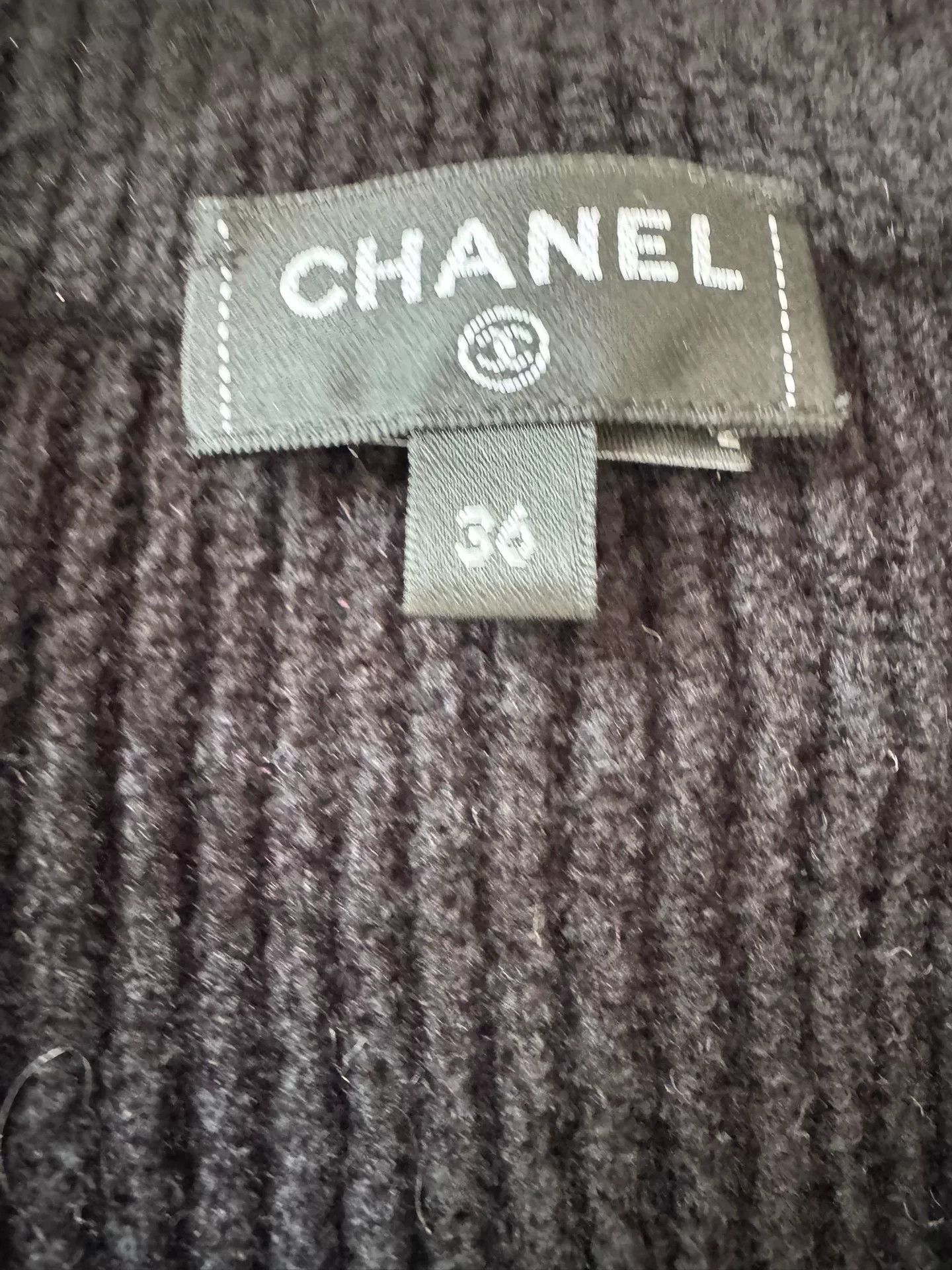 Chanel Chanel 22B Striped CC Knit Cardigan Size US XS / EU 42 / 0 - 3 Thumbnail