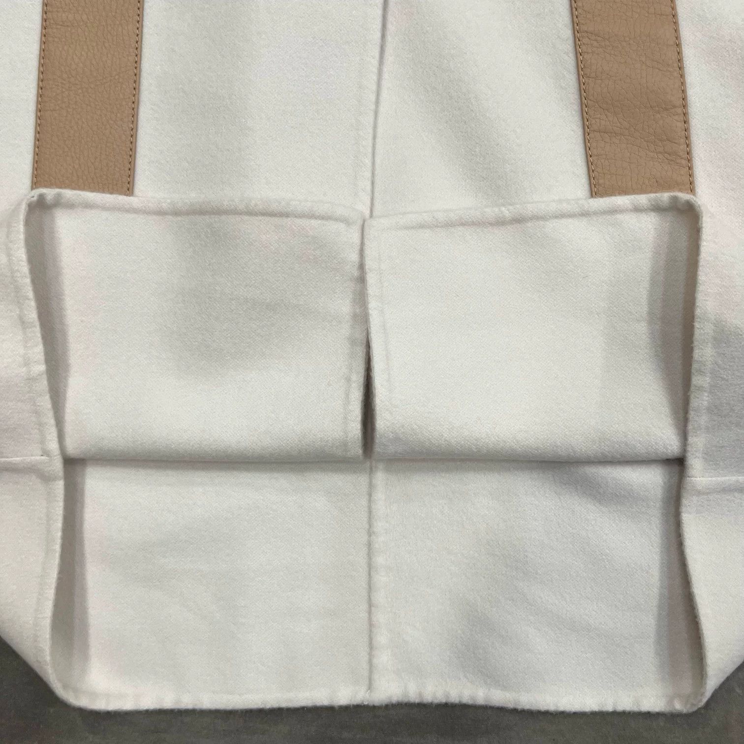 Hermes Hermes Beige Leather Trim Cashmere Coat Size US XS / EU 42 / 0 - 7 Thumbnail