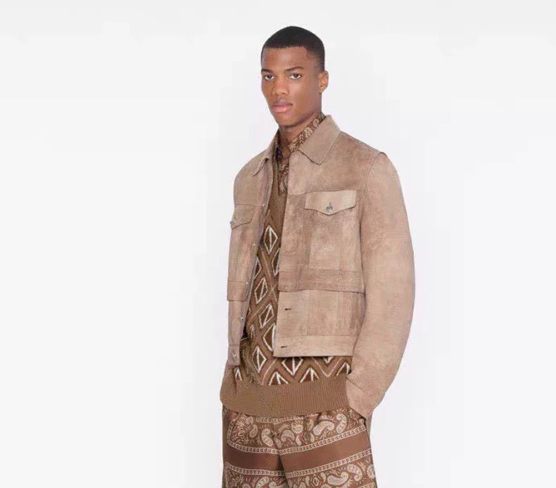 Dior Dior Brown Suede Leather Jacket Size US M / EU 48-50 / 2 - 9 Thumbnail
