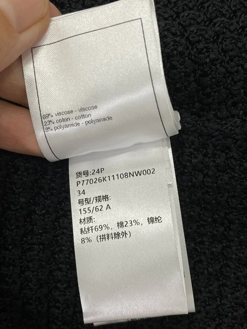 Chanel Chanel 24P Black White Knit Pants Size US 34 / EU 50 - 7 Thumbnail