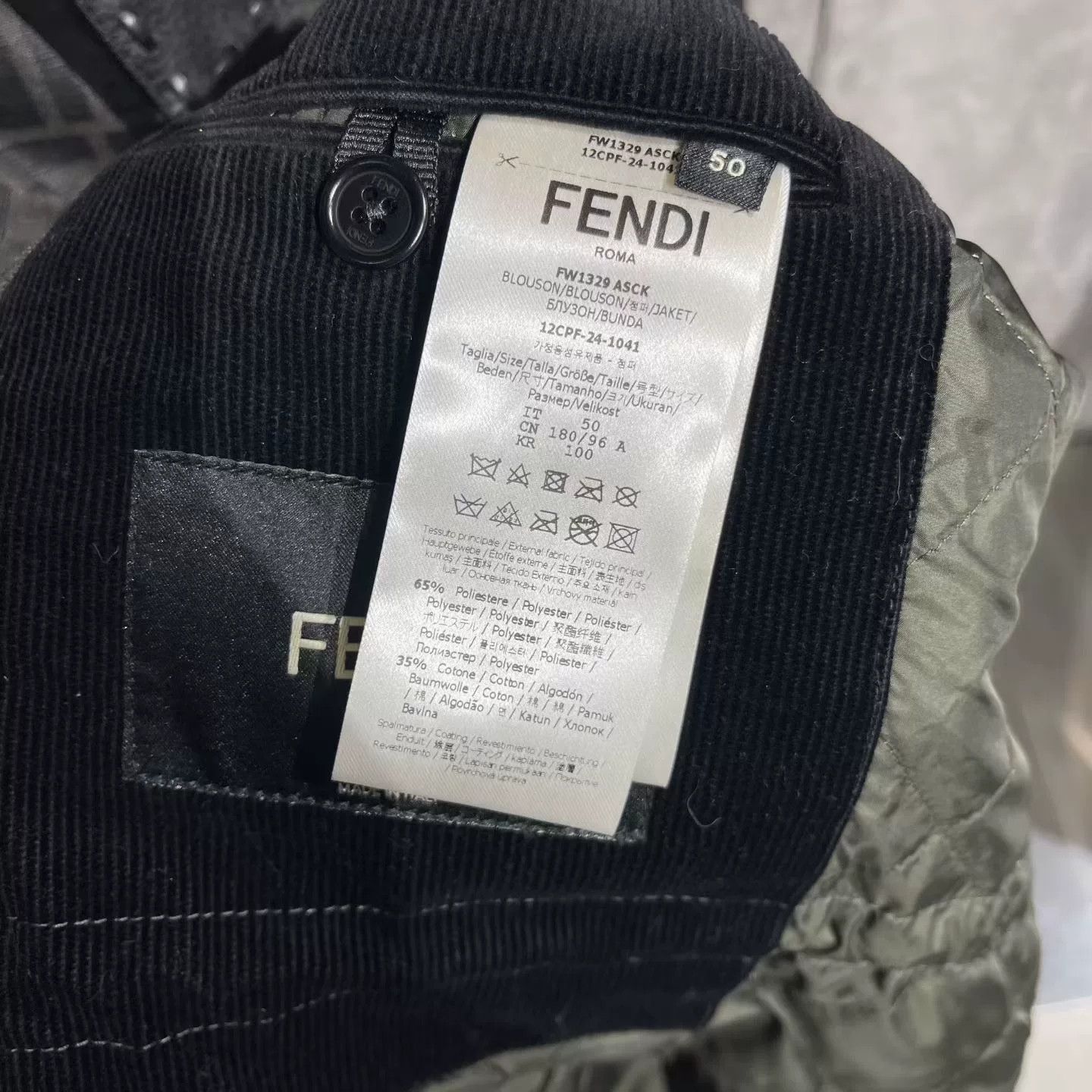 Fendi Fendi FF Logo Print Coat Size US L / EU 52-54 / 3 - 7 Thumbnail