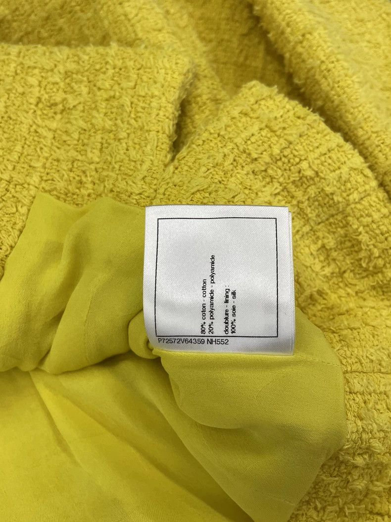 Chanel Chanel 22S Yellow Knit Collar Jacket Size US M / EU 48-50 / 2 - 7 Thumbnail