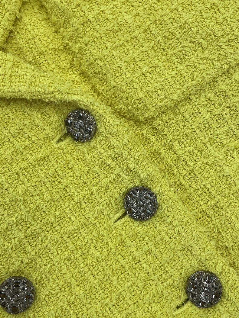Chanel Chanel 22S Yellow Knit Collar Jacket Size US M / EU 48-50 / 2 - 3 Thumbnail