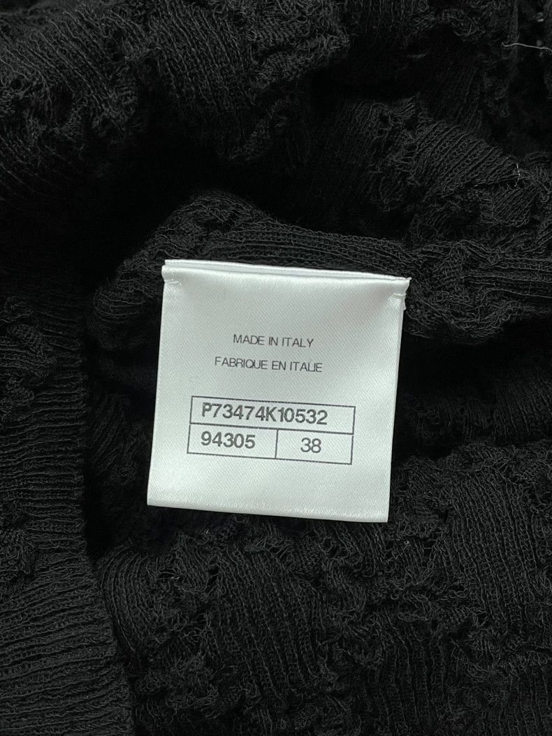 Chanel Chanel Black Pearl V-Neck Knit Top Size US M / EU 48-50 / 2 - 7 Thumbnail