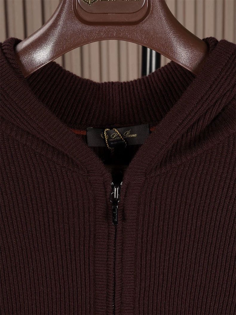 Loro Piana Men's Thick Cashmere Hooded Jacket Size US S / EU 44-46 / 1 - 6 Thumbnail