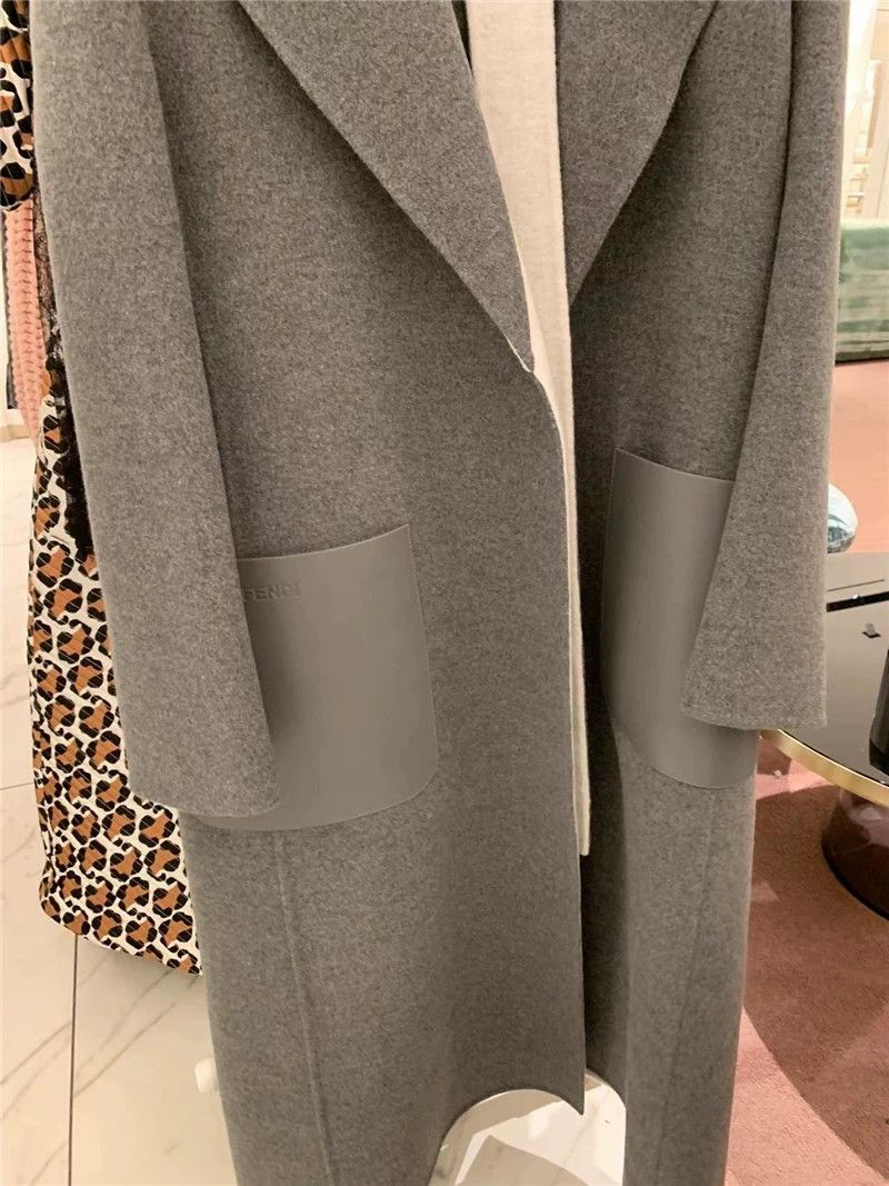 Fendi Fendi Pure Cashmere Fur Collar Coat Size US M / EU 48-50 / 2 - 2 Thumbnail