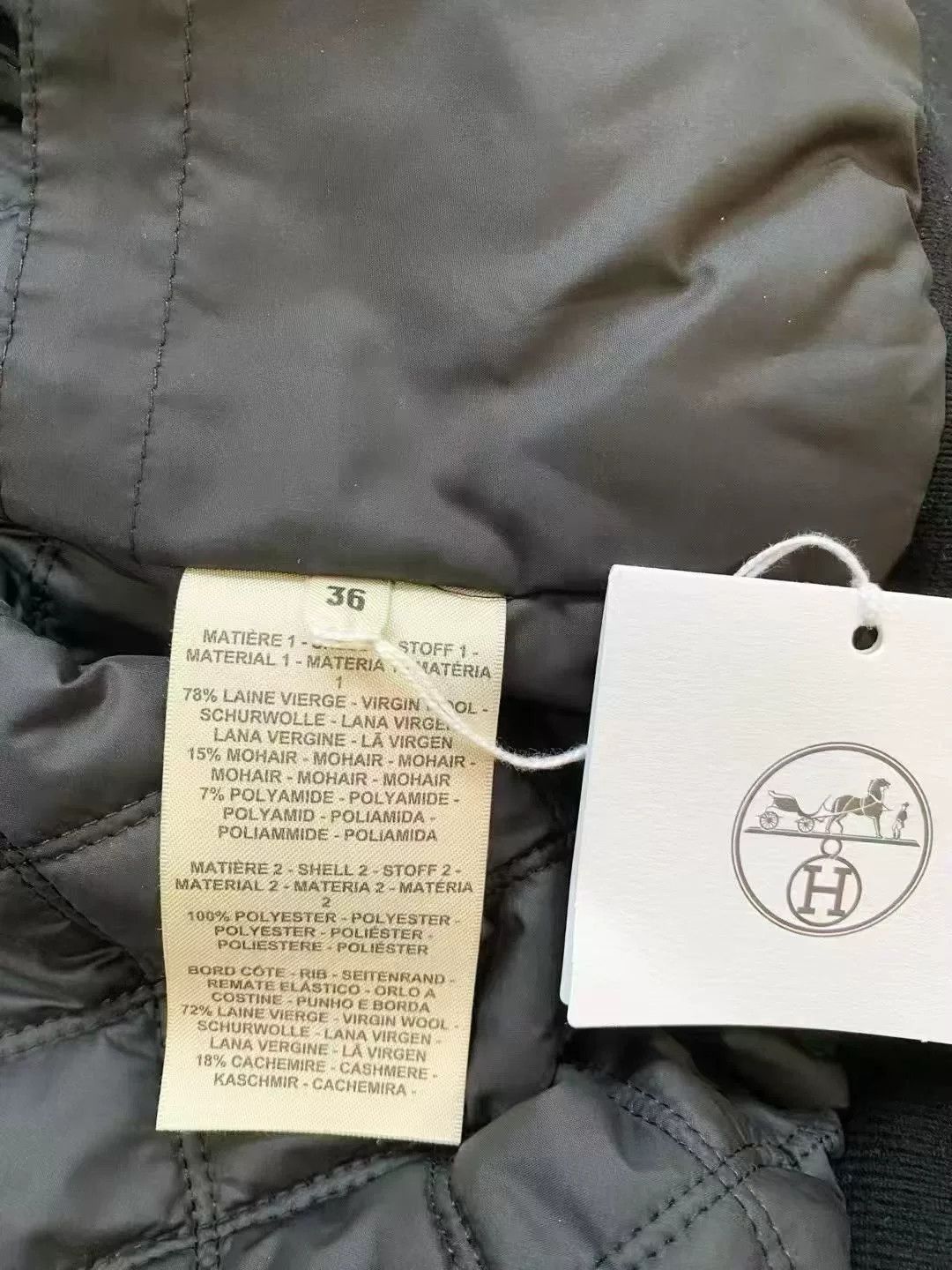 Hermes Hermes Teddy Wool Zip Jacket Size US XS / EU 42 / 0 - 2 Thumbnail