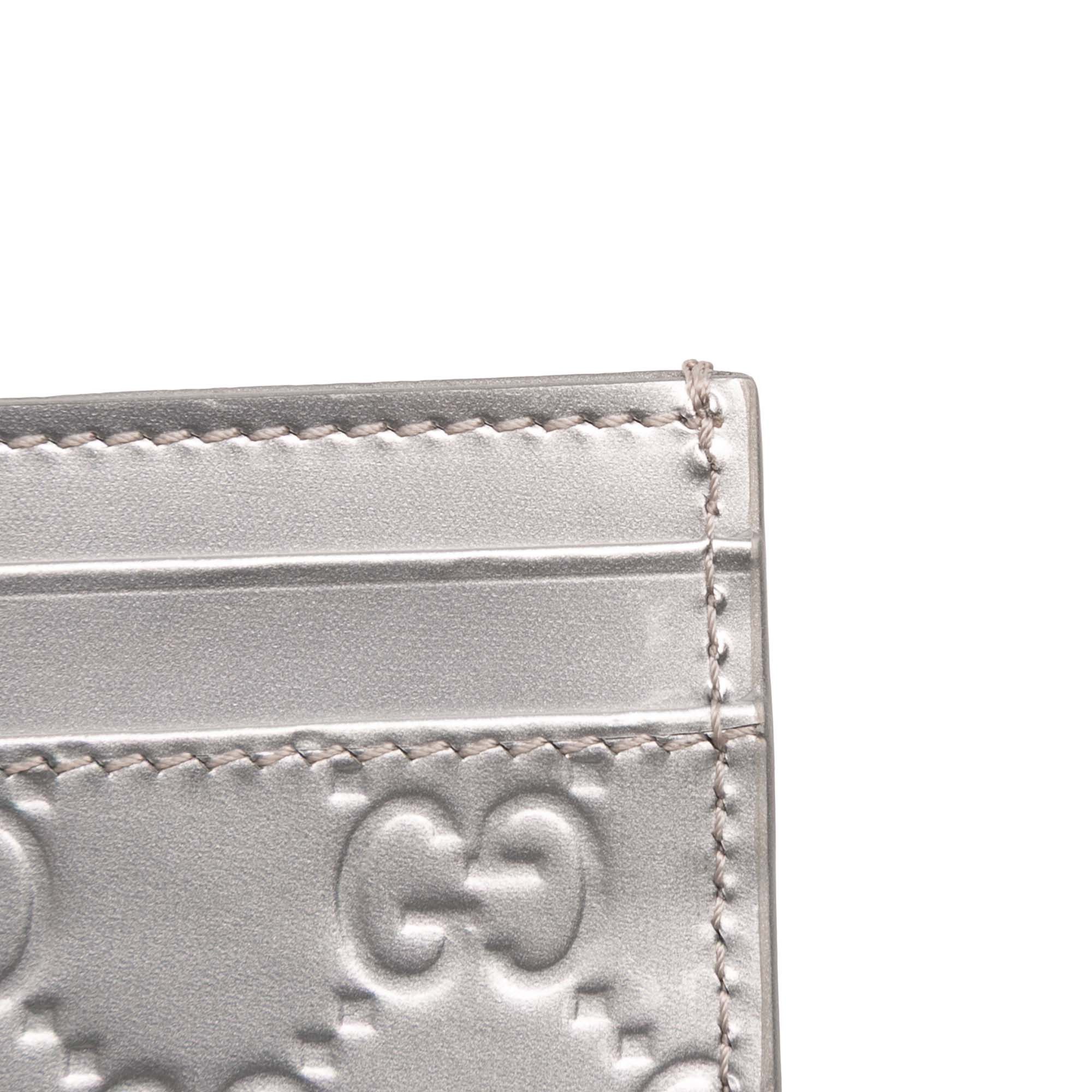 Gucci Gucci Patent Guccissima Card Holder Size ONE SIZE - 7 Thumbnail