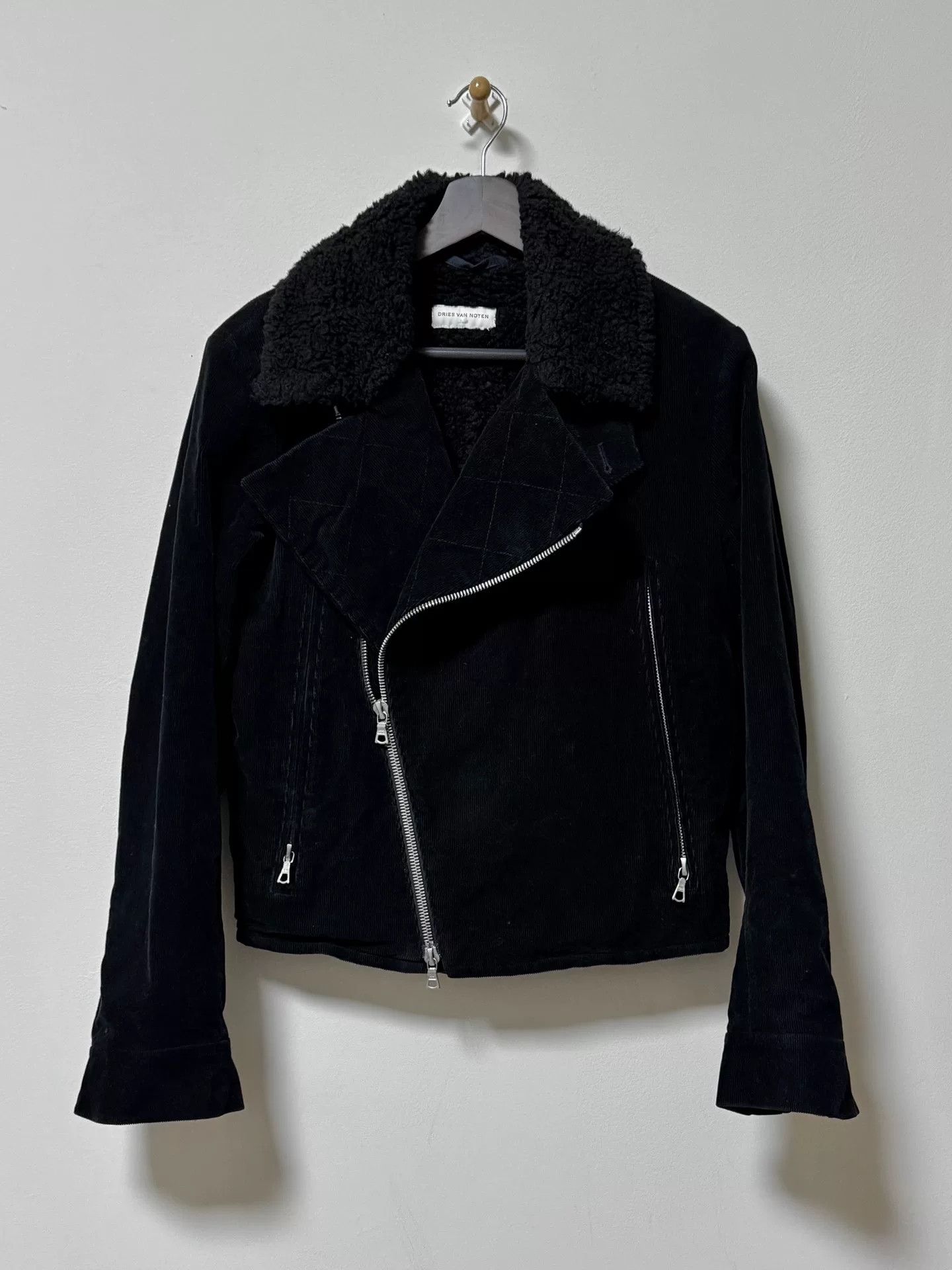 Dries Van Noten dries van noten black velvet zip jacket Size US S / EU 44-46 / 1 - 3 Thumbnail