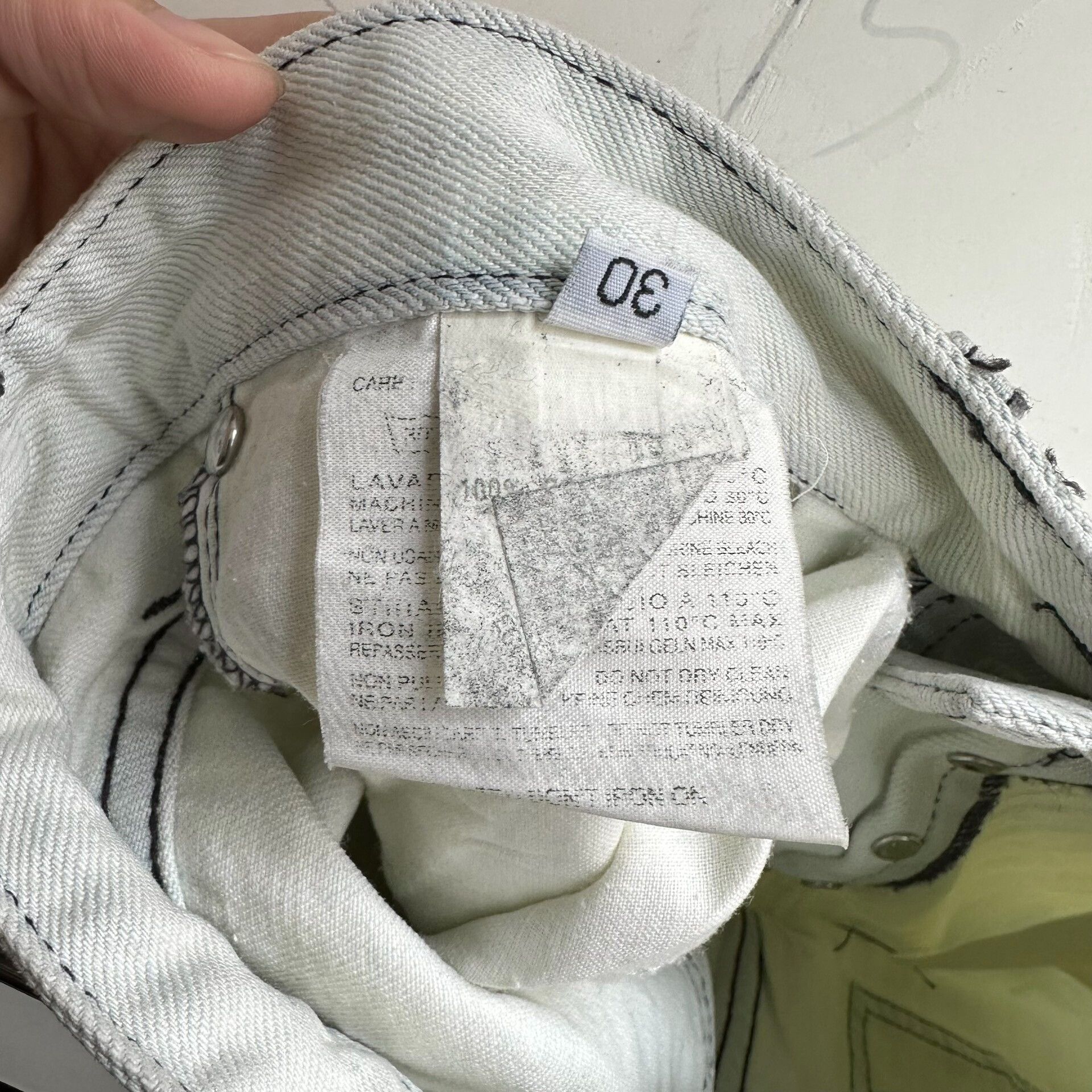Raf by Raf Simons raf simons 07ss brush denim pants size 30 Size US 30 / EU 46 - 4 Thumbnail