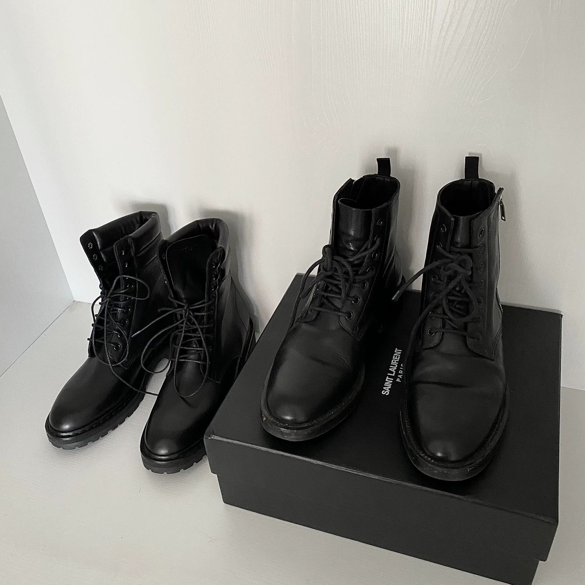 Saint Laurent Paris saint laurent black military zip boots Size US 10 / EU 43 - 2 Thumbnail
