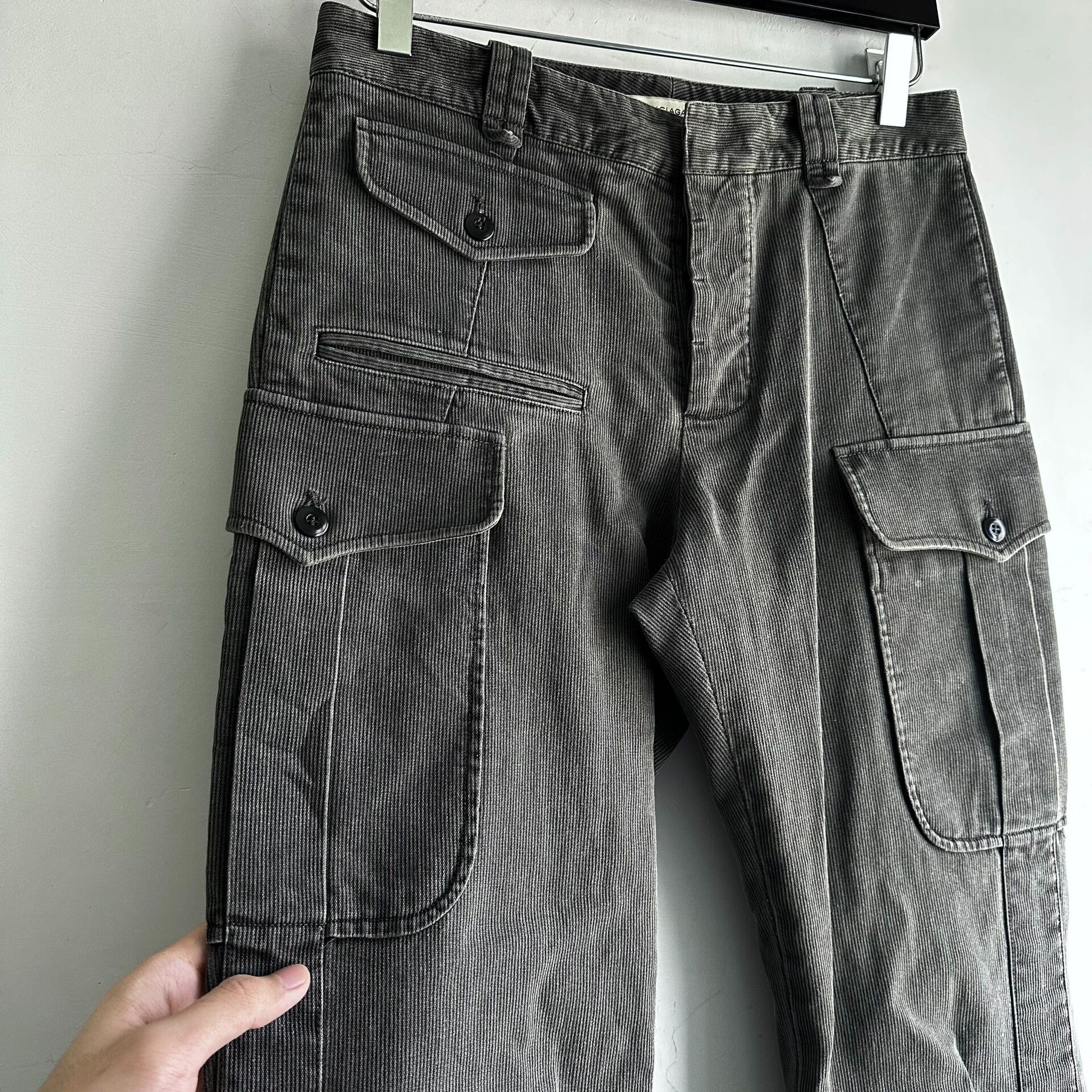 Balenciaga balenciaga washed cargo pocket trousers size 44 Size US 31 - 3 Thumbnail