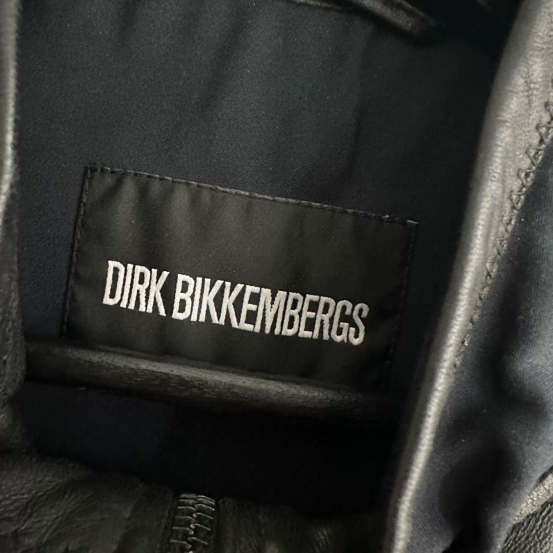 Dirk Bikkembergs dirk bikkembergs leather jacket with unique design Size US L / EU 52-54 / 3 - 4 Thumbnail