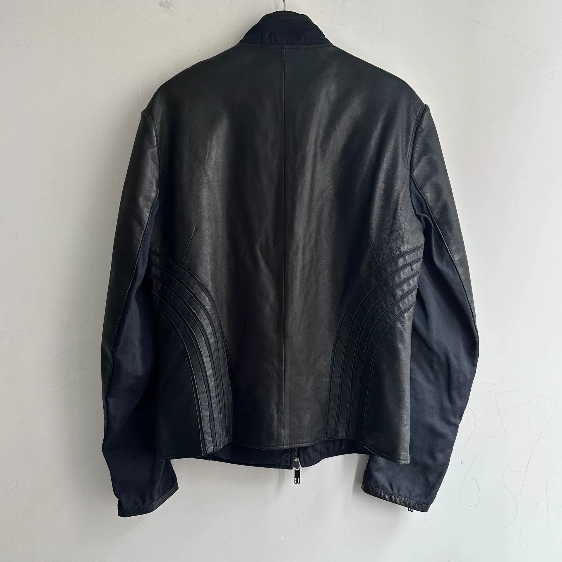 Dirk Bikkembergs dirk bikkembergs leather jacket with unique design Size US L / EU 52-54 / 3 - 2 Thumbnail