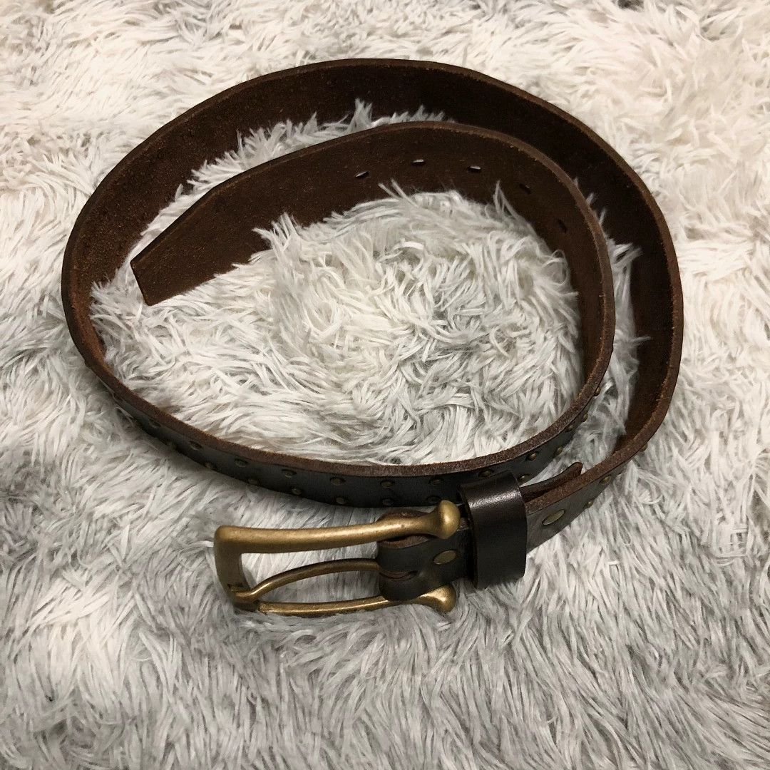 Takahiromiyashita The Soloist. studded western style leather belt Size ONE SIZE - 2 Thumbnail