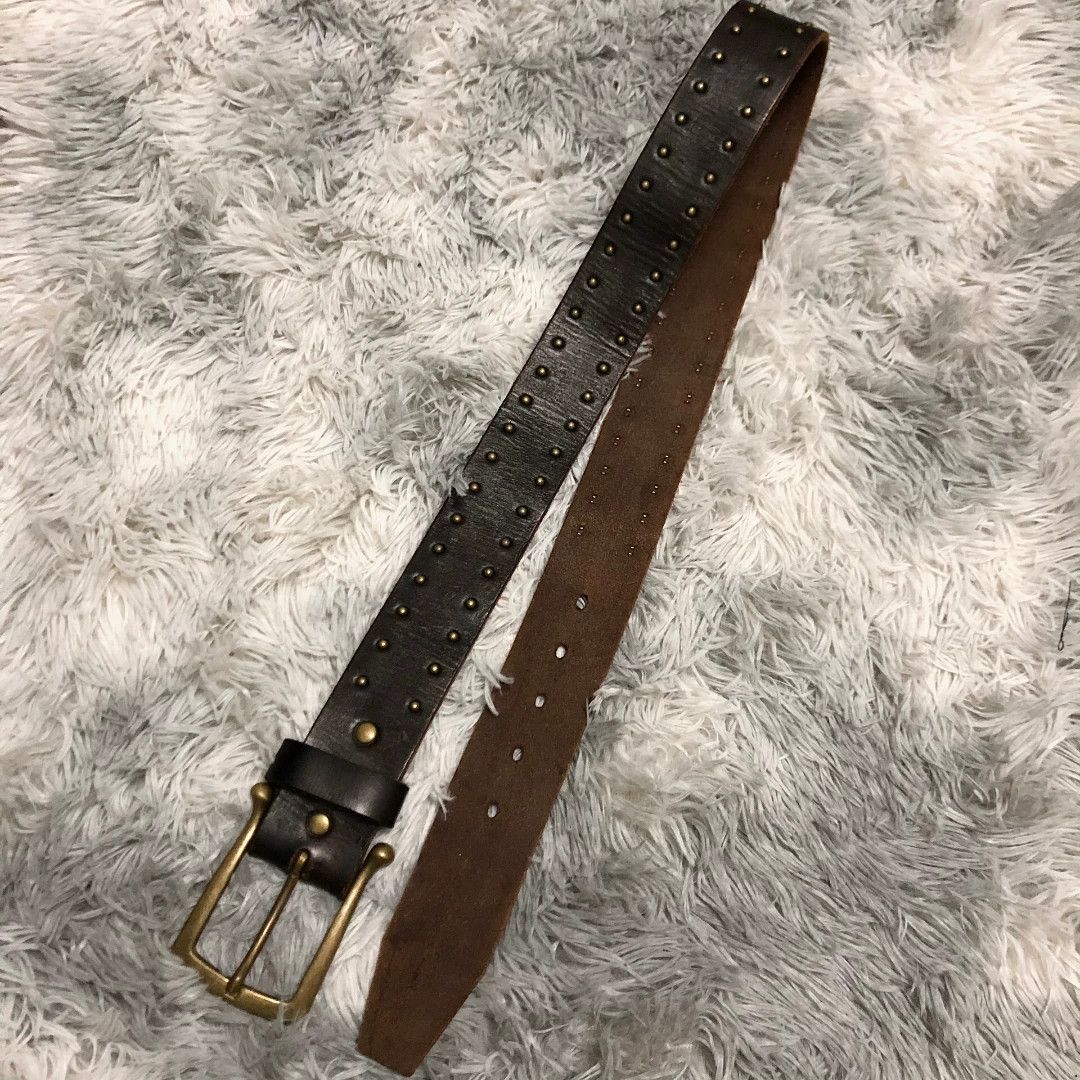 Takahiromiyashita The Soloist. studded western style leather belt Size ONE SIZE - 3 Thumbnail