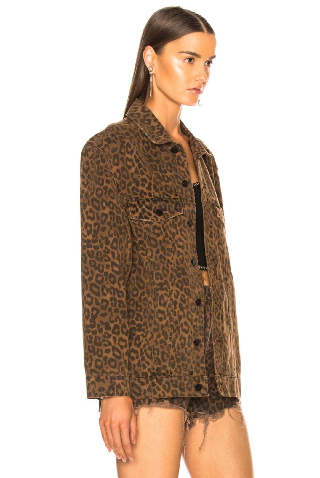 Alexander Wang alexander wang leopard print denim jacket Size US S / EU 44-46 / 1 - 5 Thumbnail