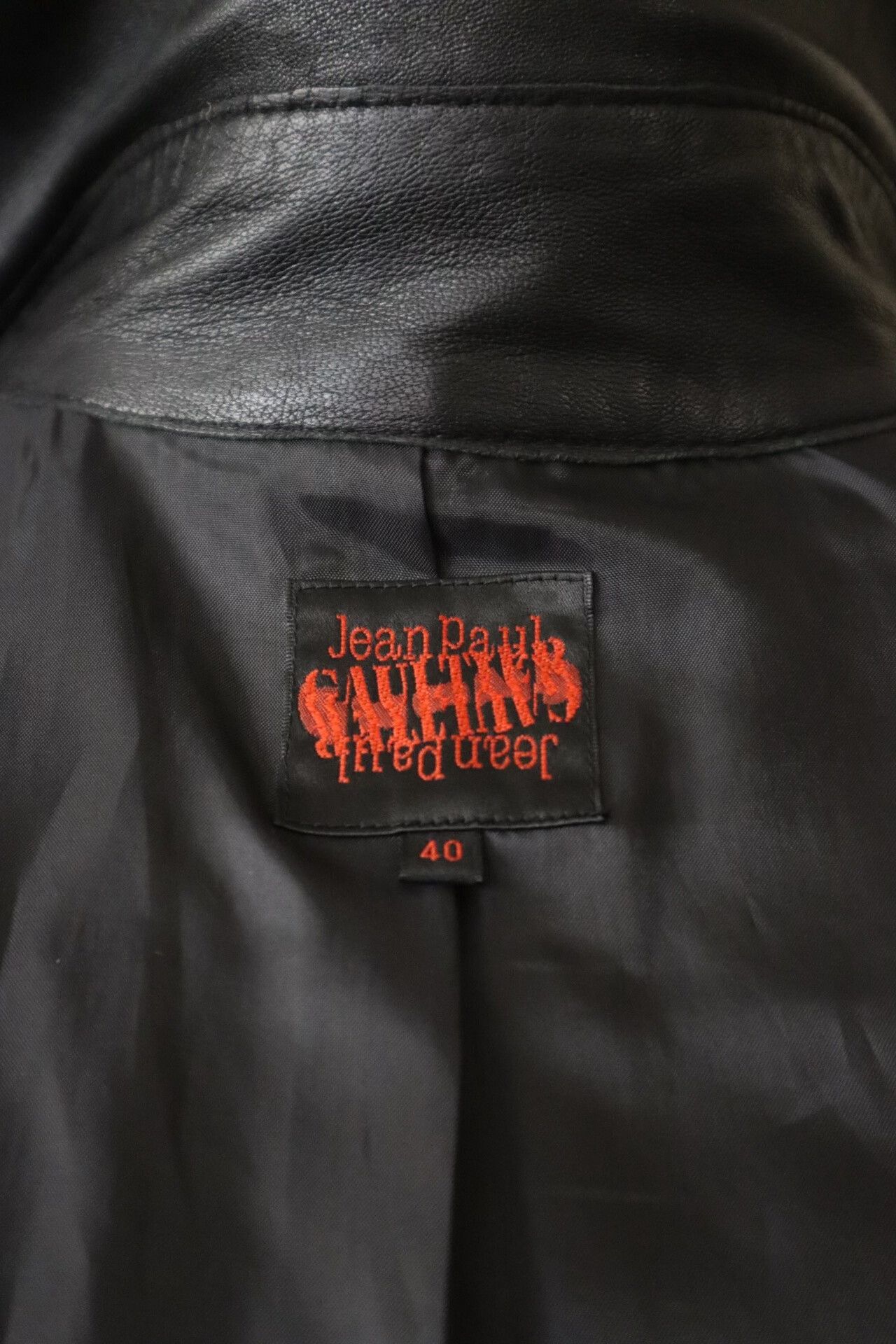 Jean Paul Gaultier 1990s Jean Paul Gaultier Black Leather Coat Size M / US 6-8 / IT 42-44 - 6 Thumbnail