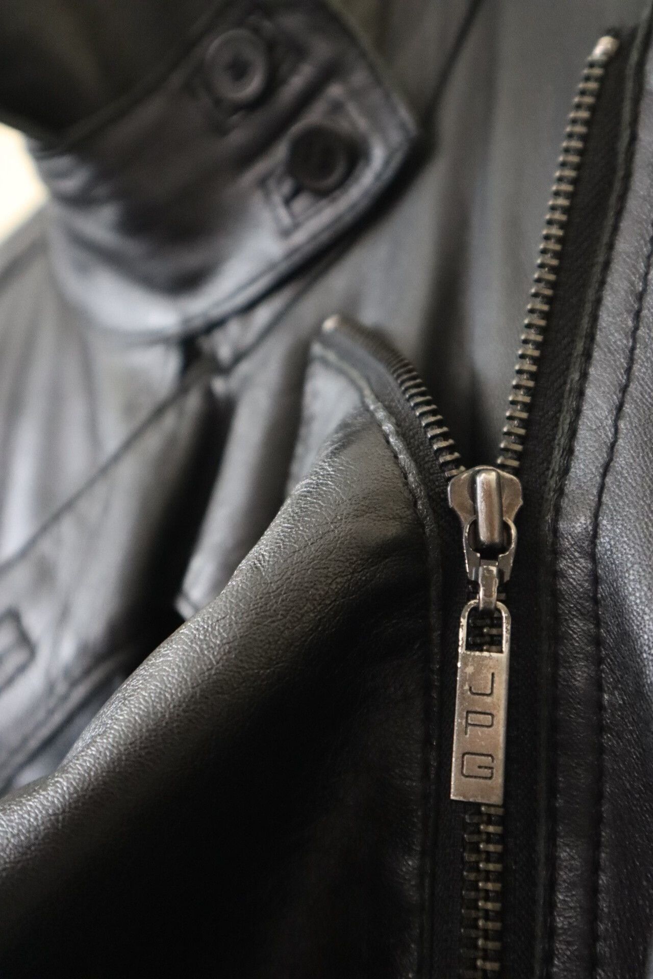 Jean Paul Gaultier 1990s Jean Paul Gaultier Black Leather Coat Size M / US 6-8 / IT 42-44 - 8 Thumbnail