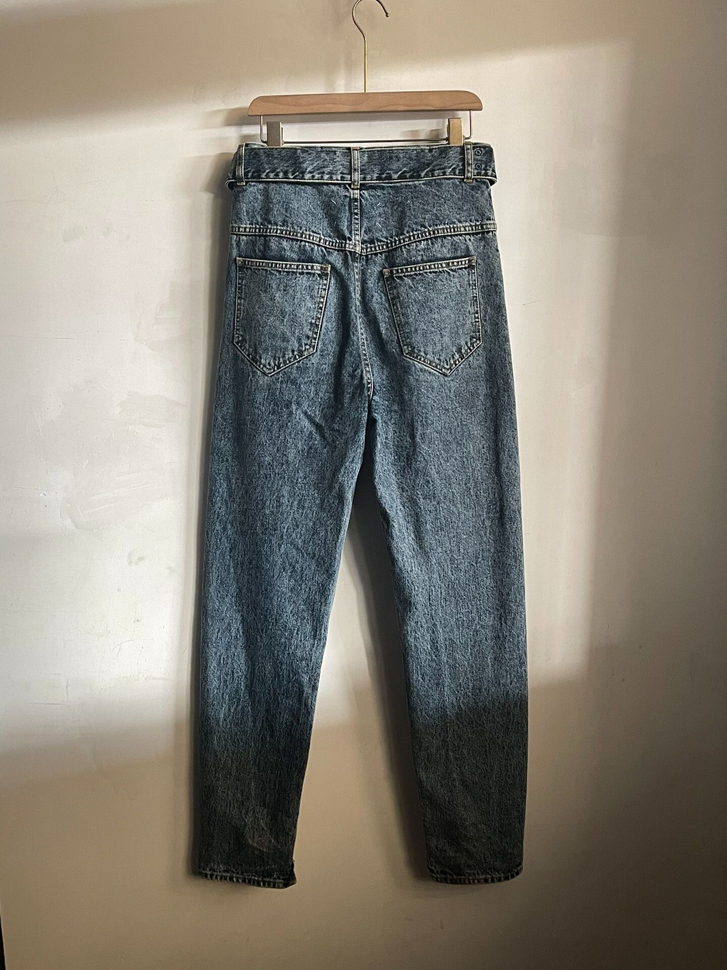Maison Margiela Maison Margiela Indigo Waistbelt Denim Pants Size US 31 - 3 Thumbnail