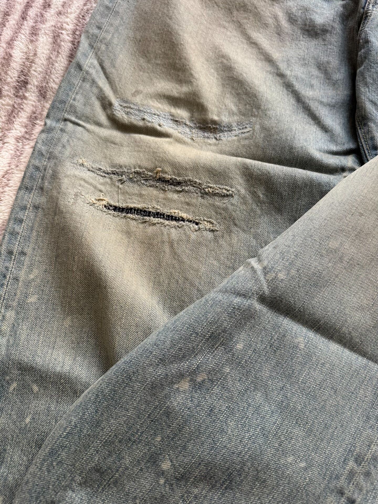 A.PRESSE washed wide denim pants by A.PRESSE Size US 36 / EU 52 - 2 Thumbnail