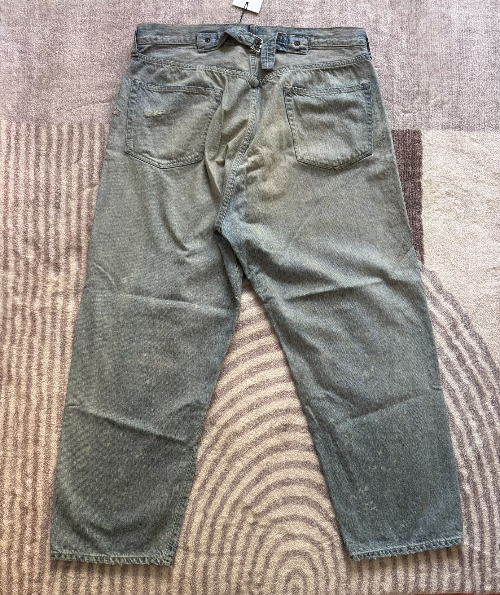 A.PRESSE washed wide denim pants by A.PRESSE Size US 36 / EU 52 - 3 Thumbnail