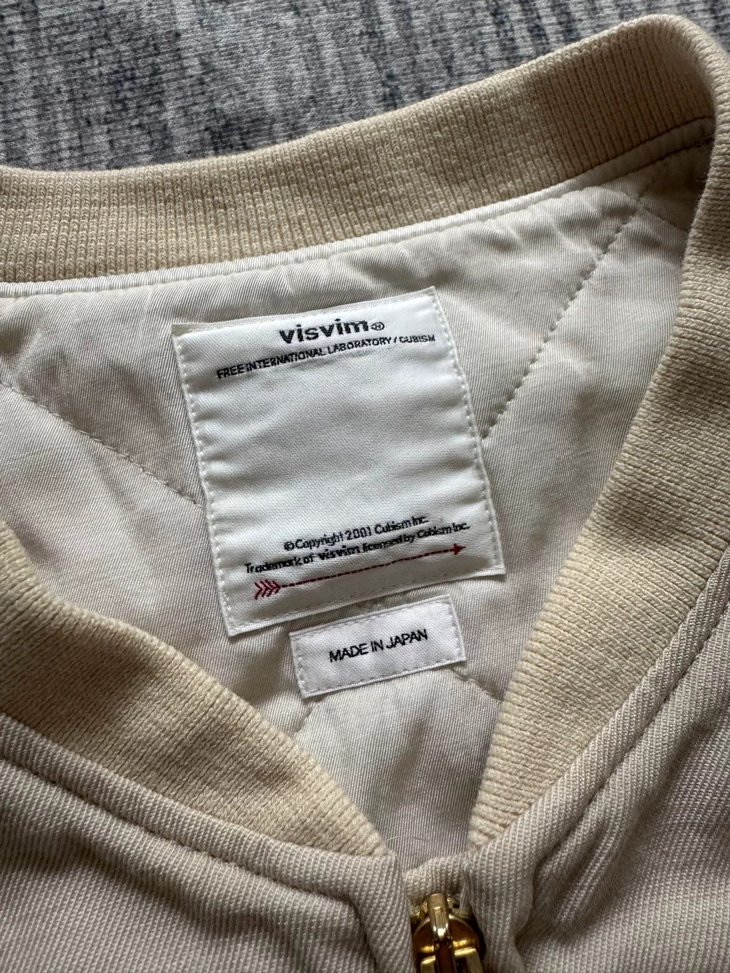 Visvim visvim hartman ii bomber jacket in white Size L / US 10 / IT 46 - 3 Thumbnail
