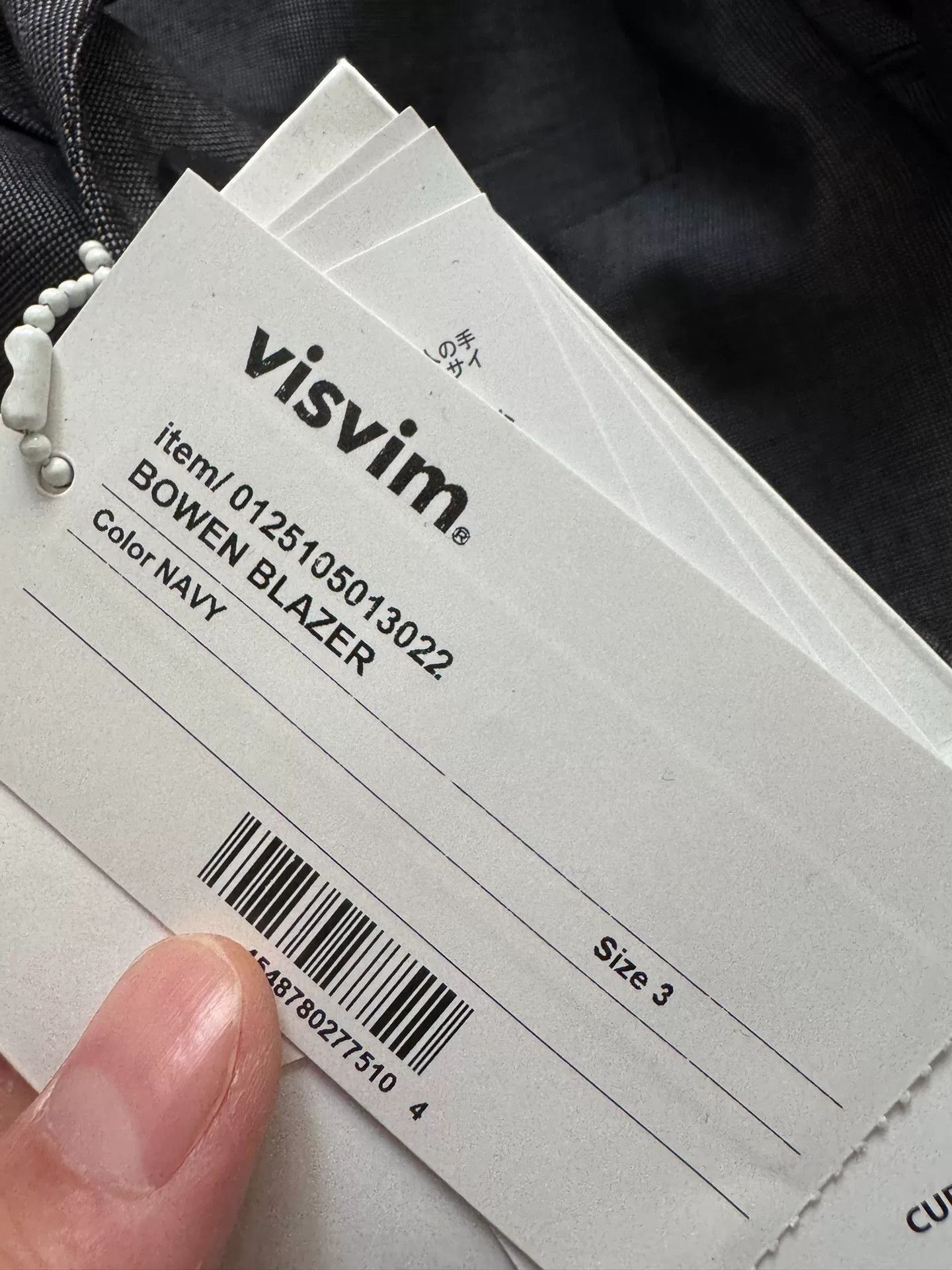 Visvim visvim bowen blazer in navy gray hue Size US M / EU 48-50 / 2 - 4 Thumbnail