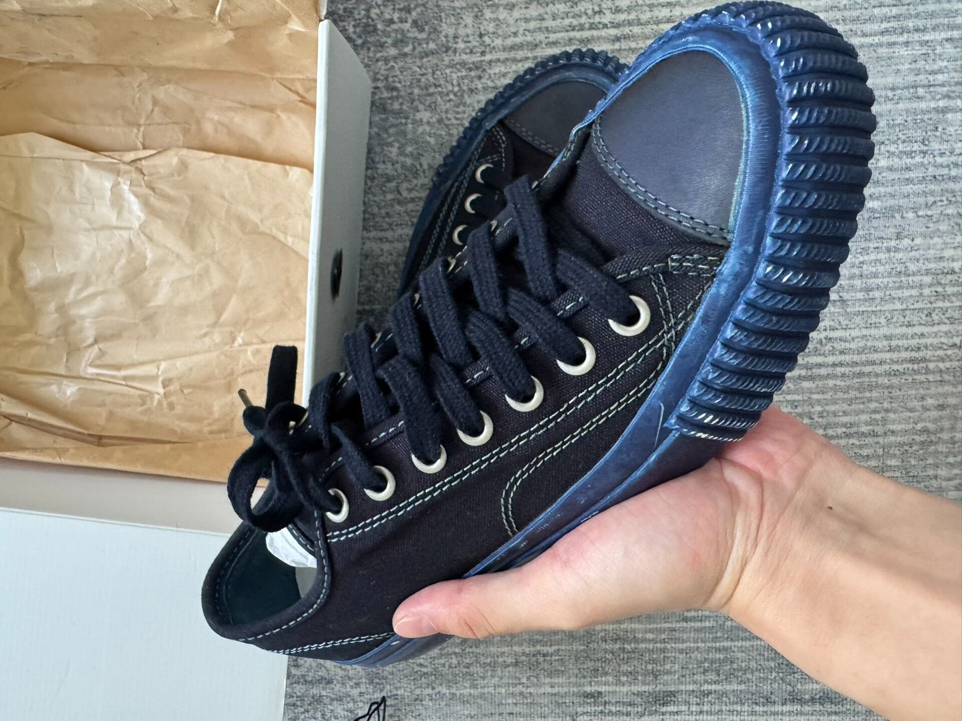 Visvim visvim skagway hi canvas shoes blue dye Size US 8 / EU 41 - 2 Thumbnail