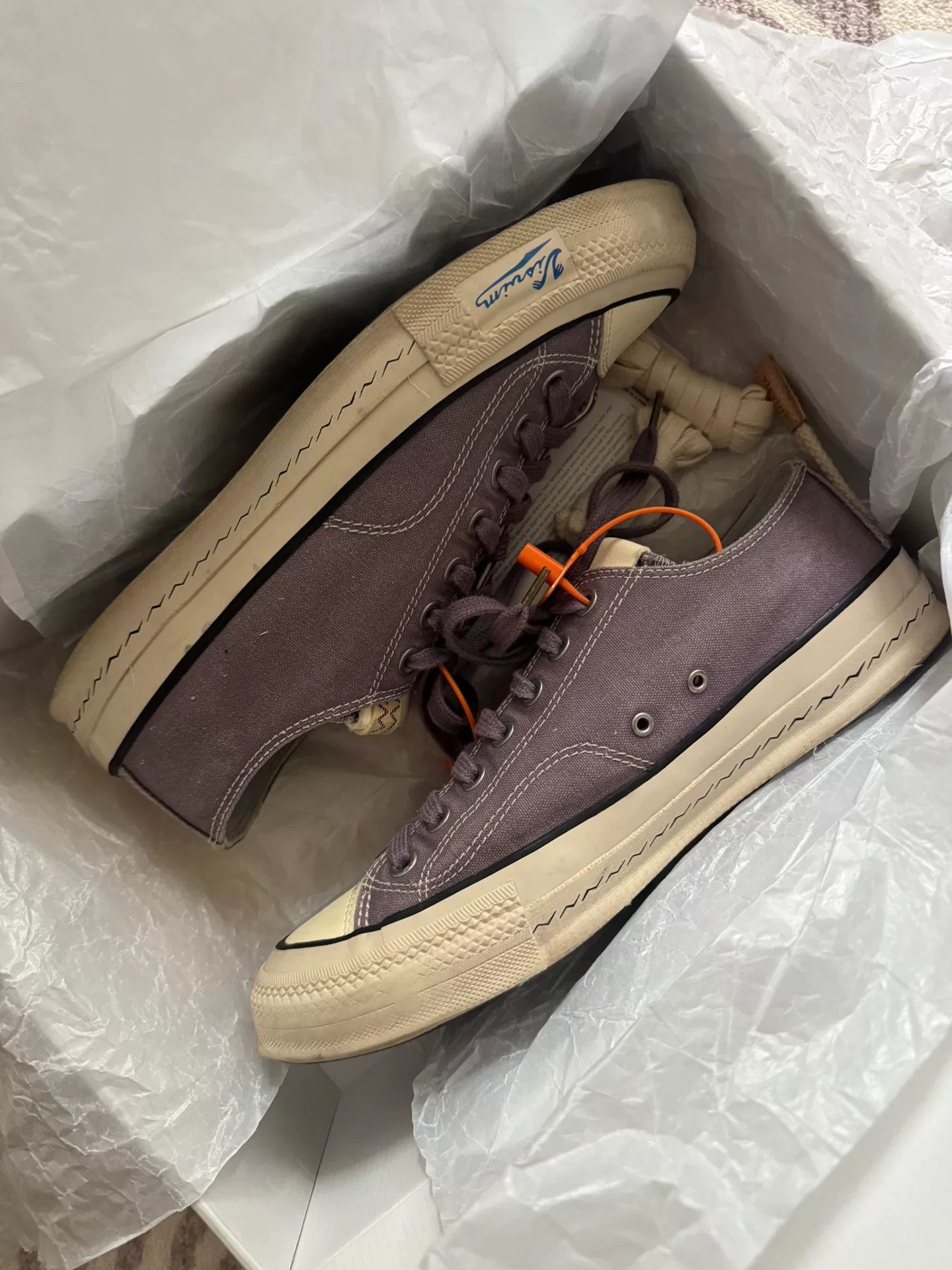 Visvim visvim skagway low purple canvas shoes size 9.5 Size US 9.5 / EU 42-43 - 2 Thumbnail