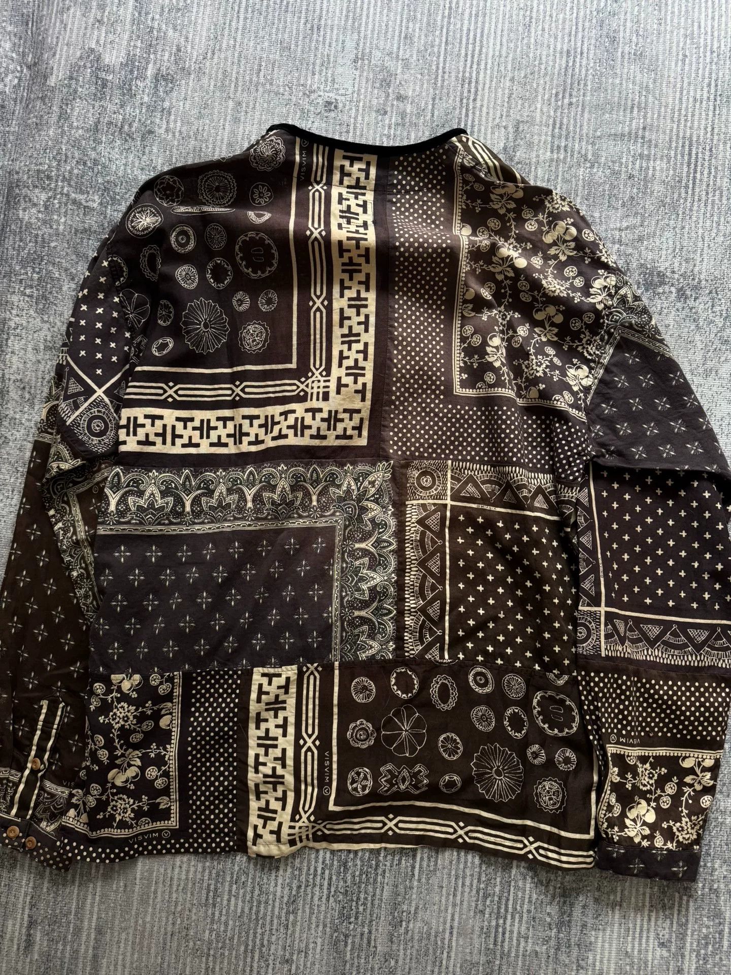 Visvim visvim patterned long sleeve tunic shirt Size US M / EU 48-50 / 2 - 2 Thumbnail
